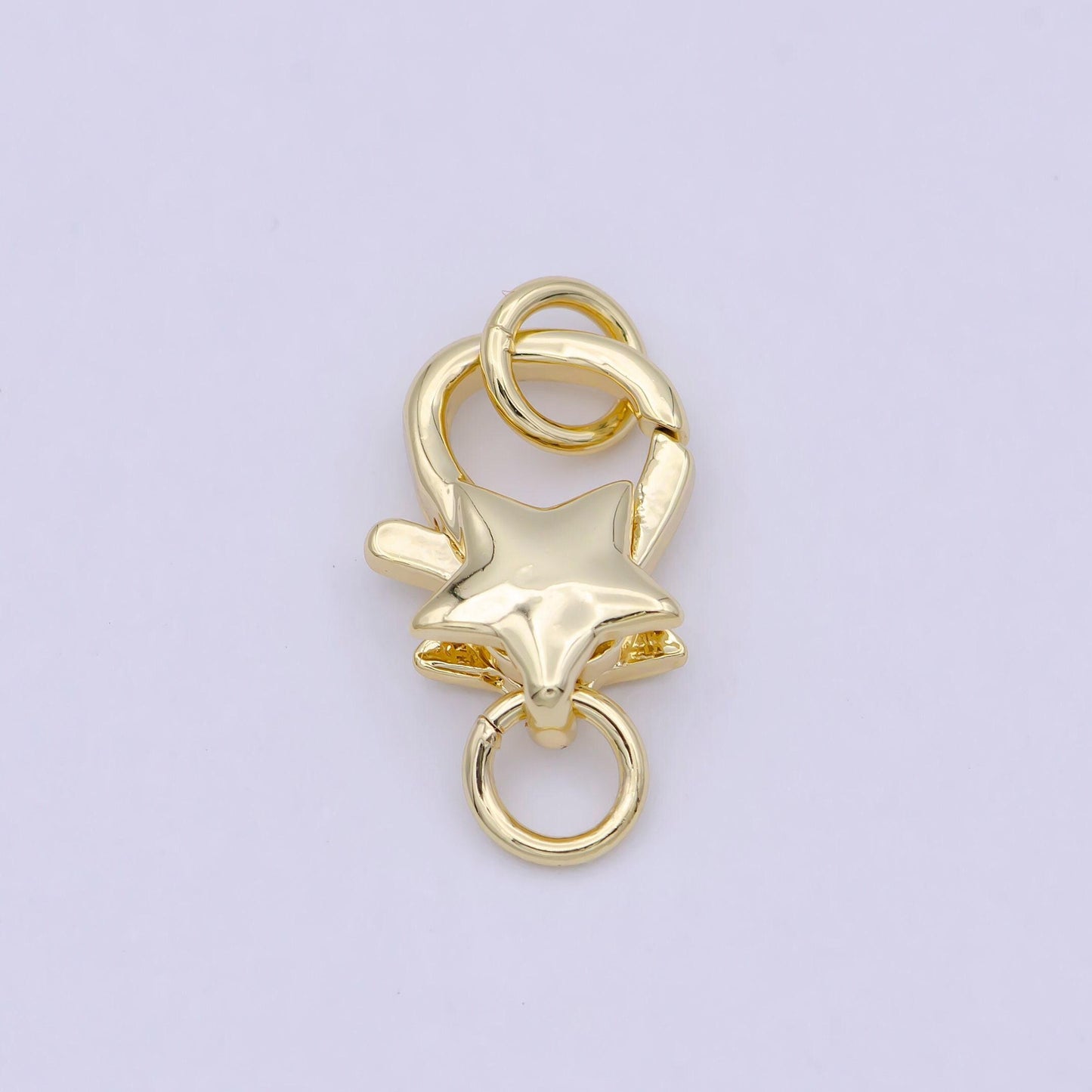 Dainty 14k gold filled star lobster clasp celestial claw with jump ring diy minimalist jewelry supplies l-637