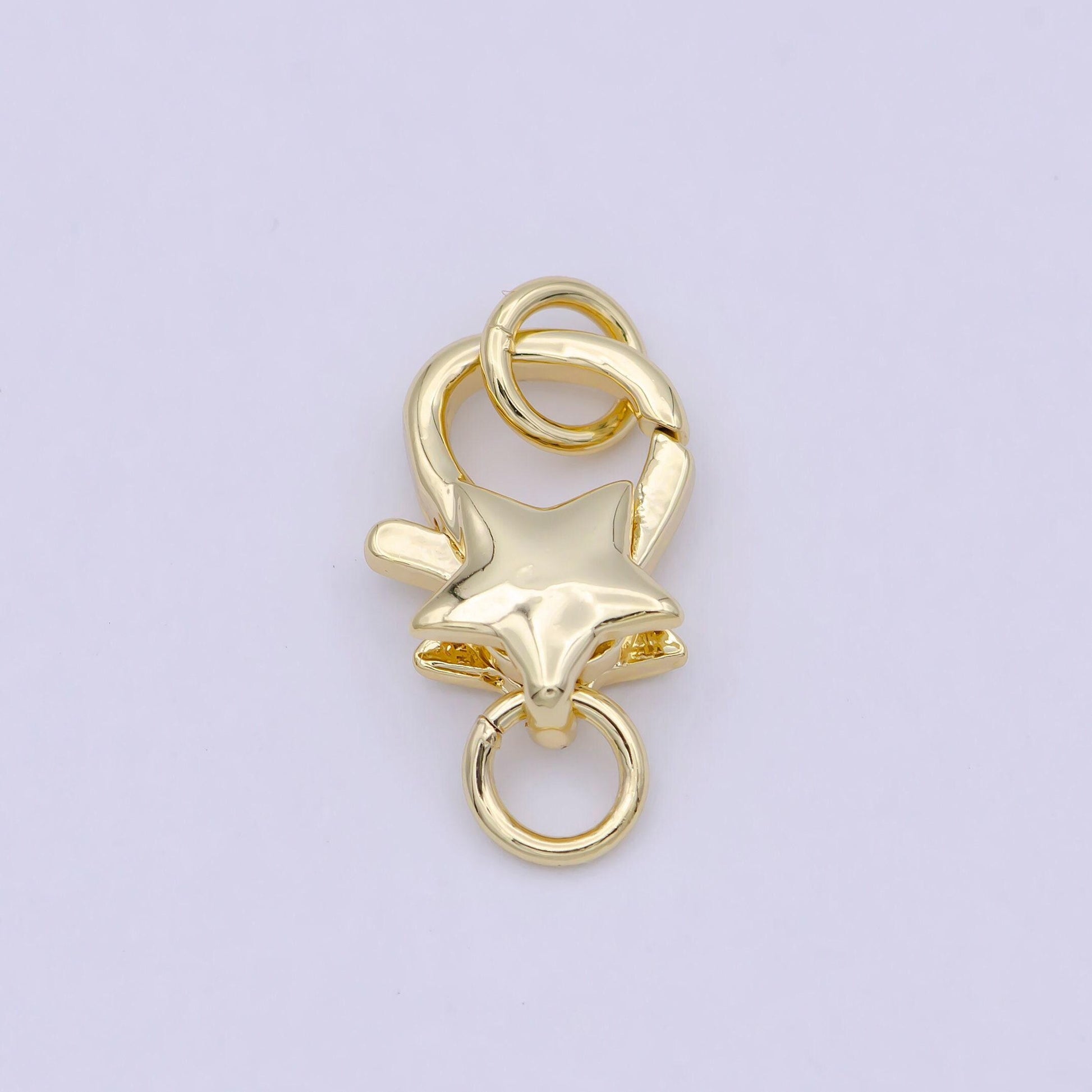 Dainty 14k gold filled star lobster clasp celestial claw with jump ring diy minimalist jewelry supplies l-637