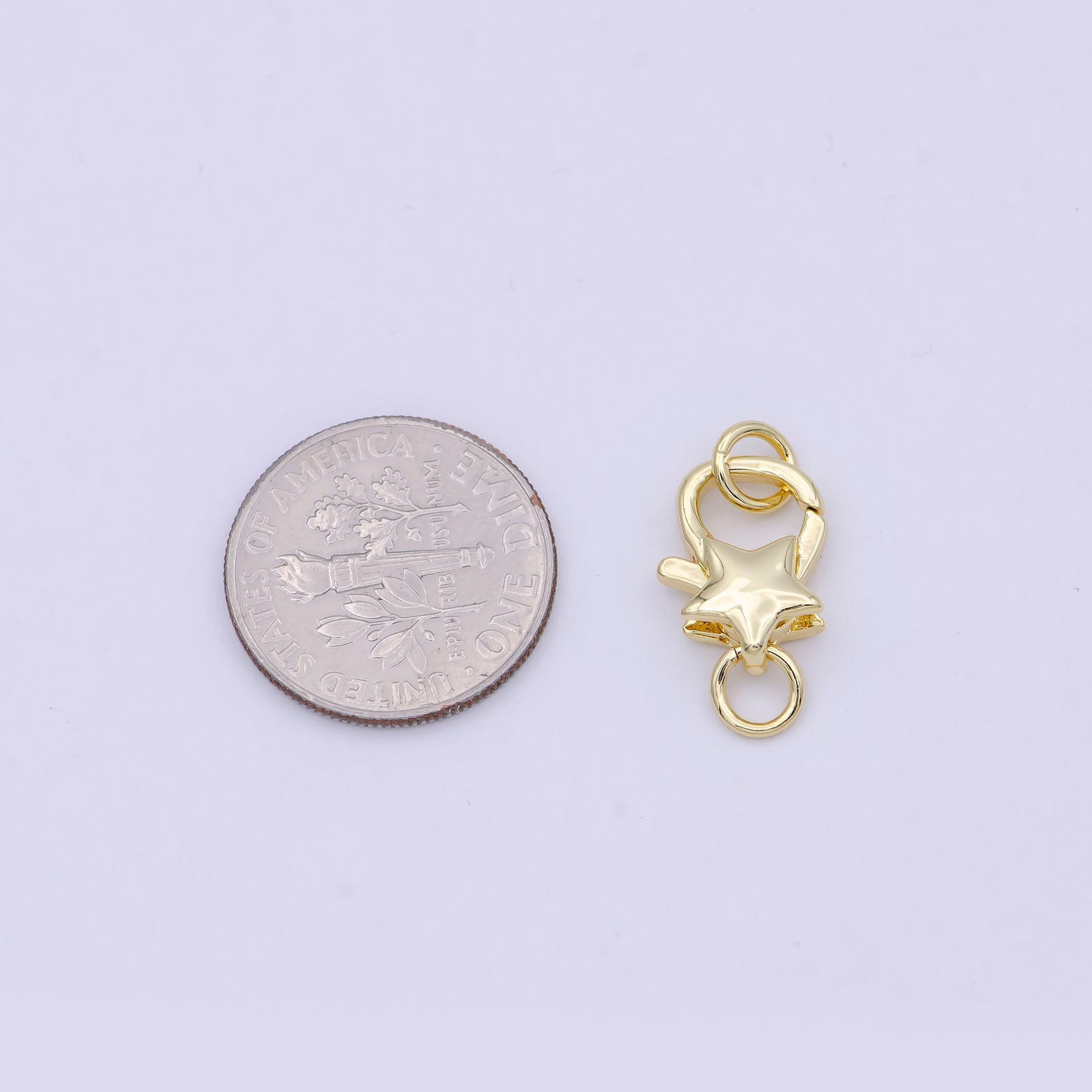 Dainty 14k gold filled star lobster clasp celestial claw with jump ring diy minimalist jewelry supplies l-637