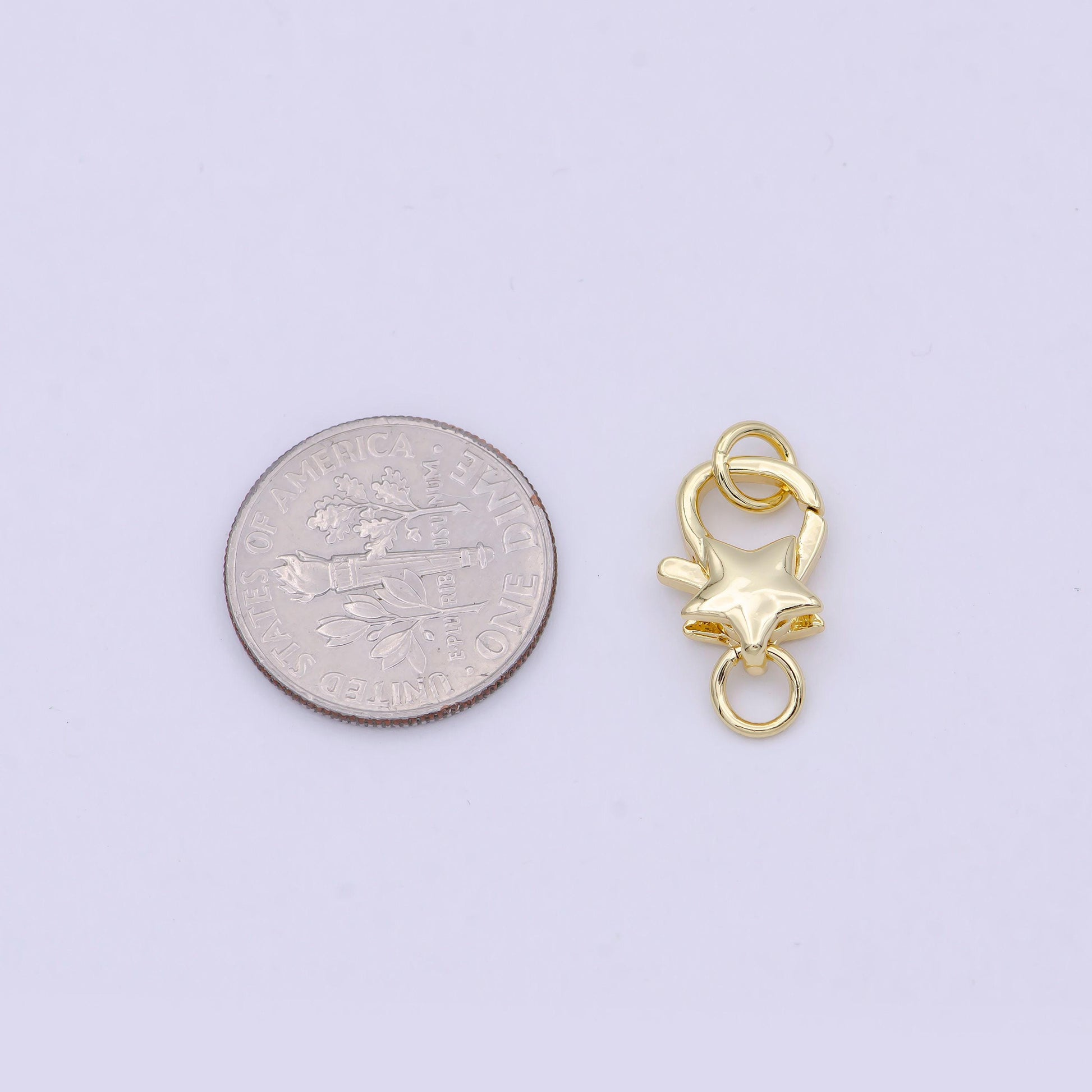 Dainty 14k gold filled star lobster clasp celestial claw with jump ring diy minimalist jewelry supplies l-637