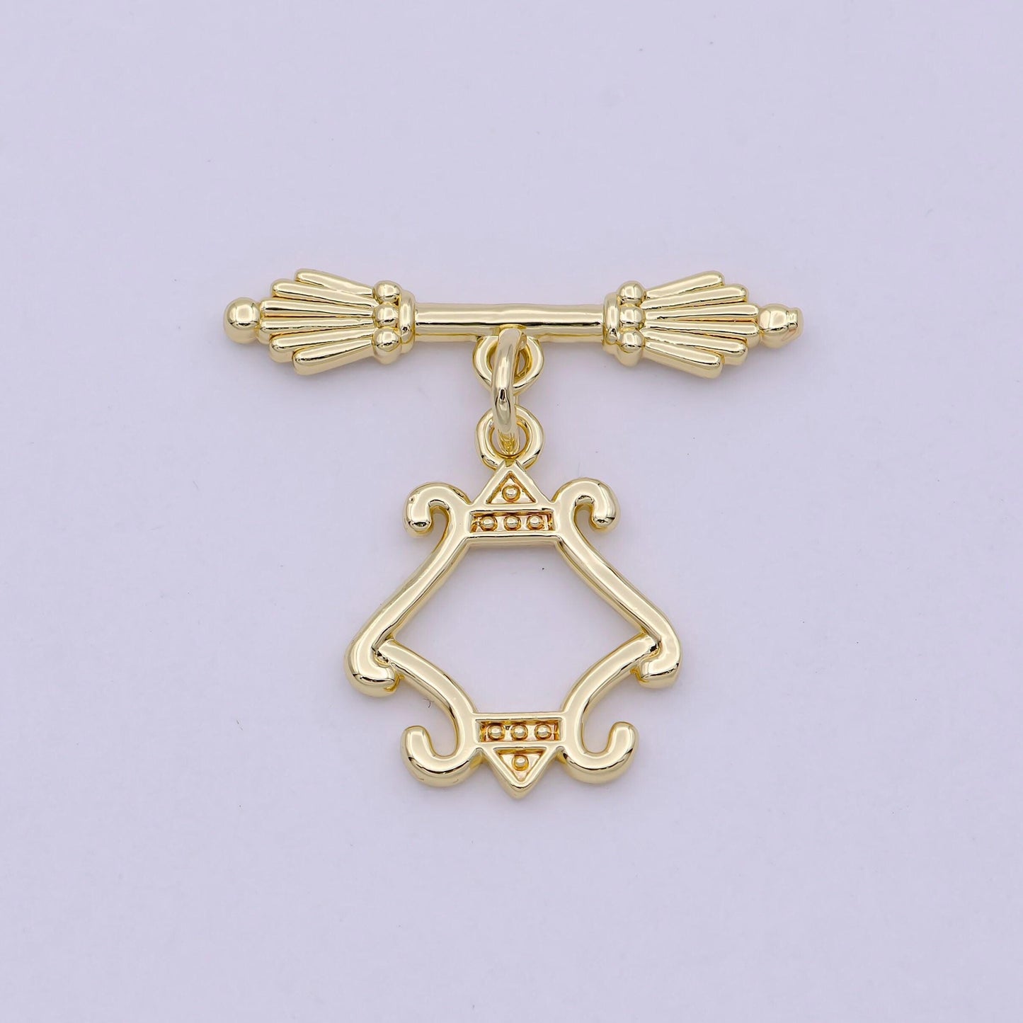 Wholesale gold toggle clasp, vintage ot clasp fancy design ot clasp bulk supply for bracelet necklace component l-625