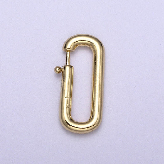 Spring gate clasp brass ,gate clasp, pull clasp, spring gate oval. spring clasp, spring gate pendant