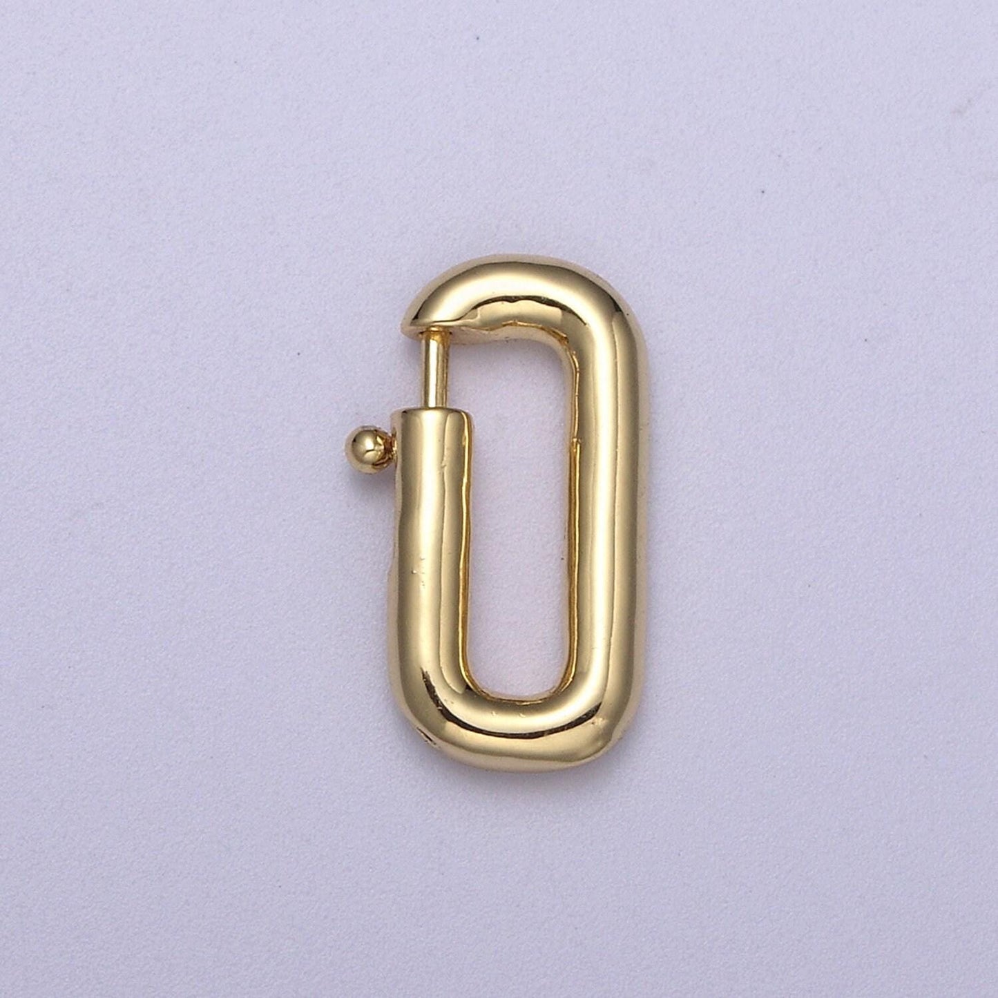 Spring gate clasp brass ,gate clasp, pull clasp, spring gate oval. spring clasp, spring gate pendant