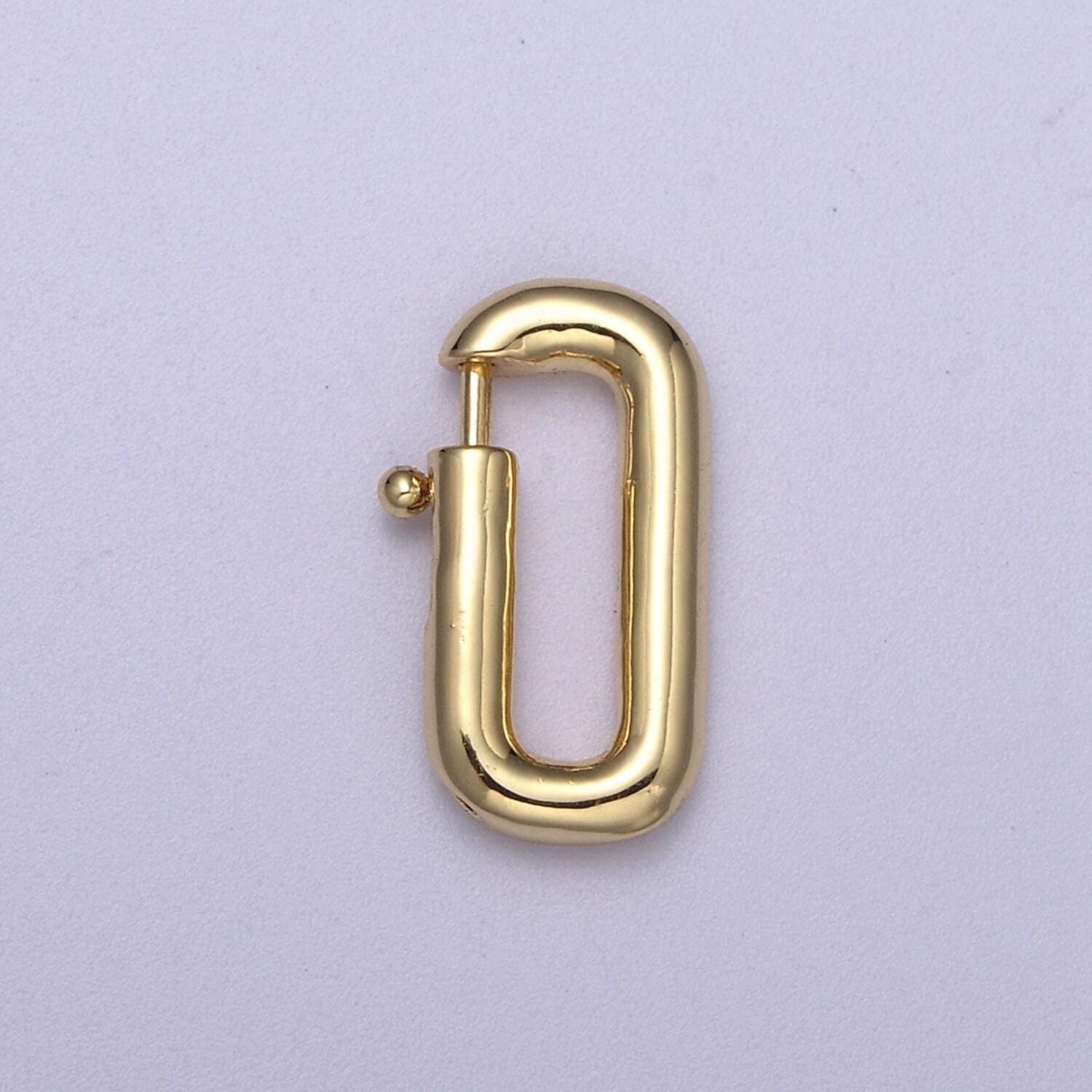 Spring gate clasp brass ,gate clasp, pull clasp, spring gate oval. spring clasp, spring gate pendant