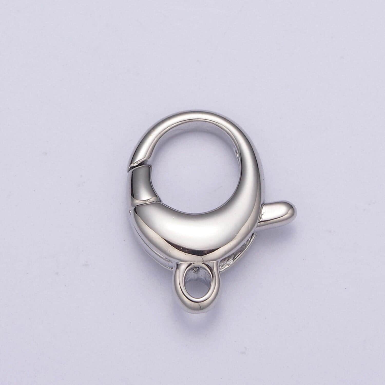 Gold / silver lobster clasps - oval style in 24k gold filled l-594 / l-595