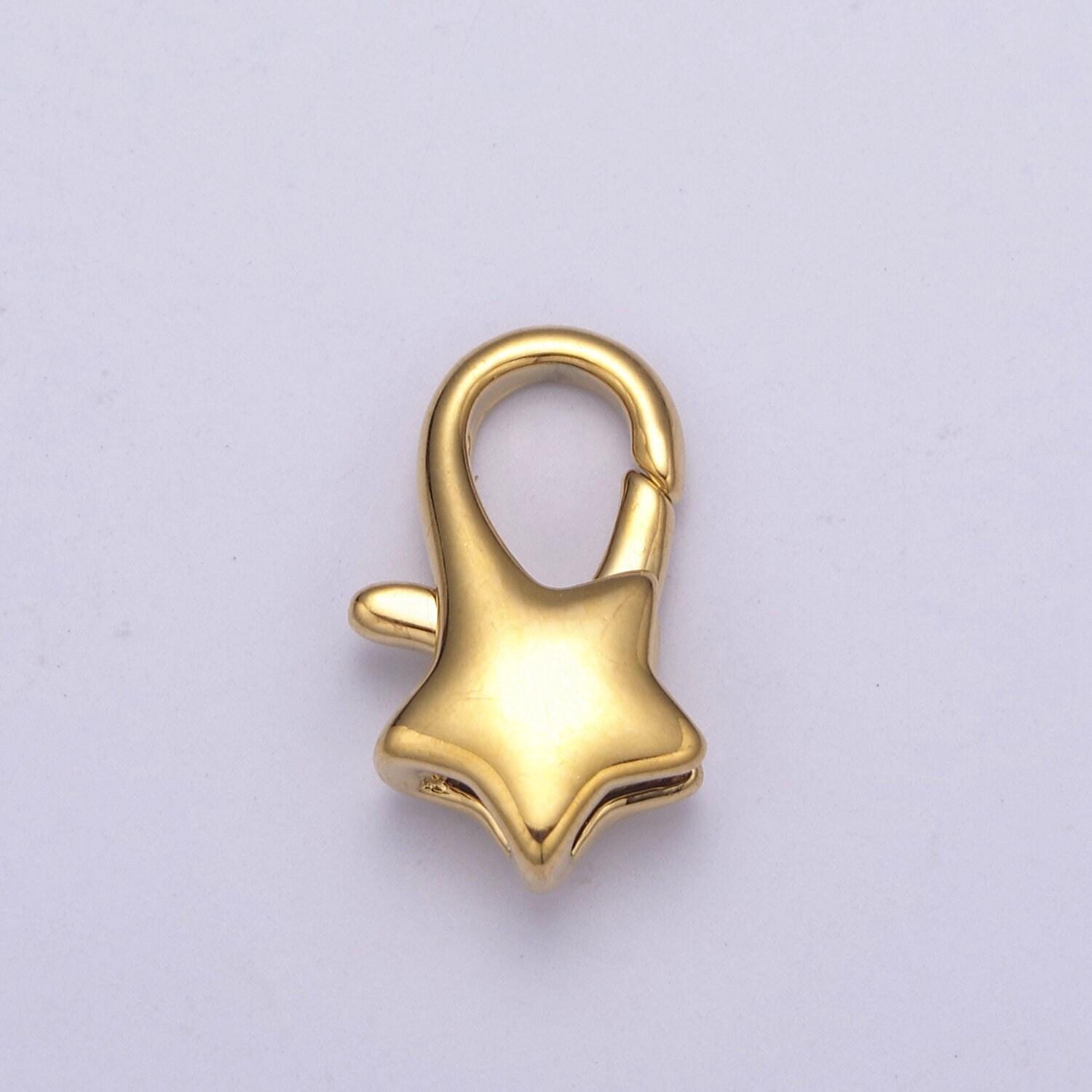 Gold filled star lobster clasp tiny star trigger clasp – celestial lobster claw for jewelry making supplies l-582 / l-590 / l-652 - l-655