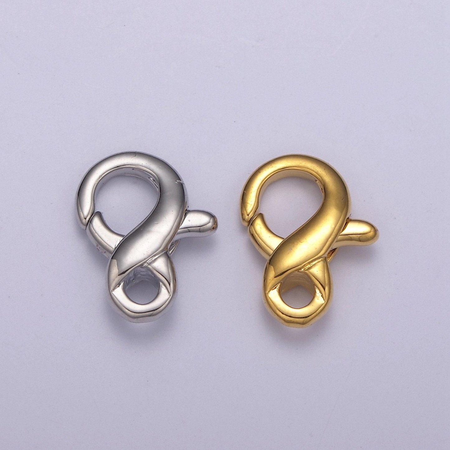 Gold / silver lobster claw clasp diy jewelry supply l-586 / l-587
