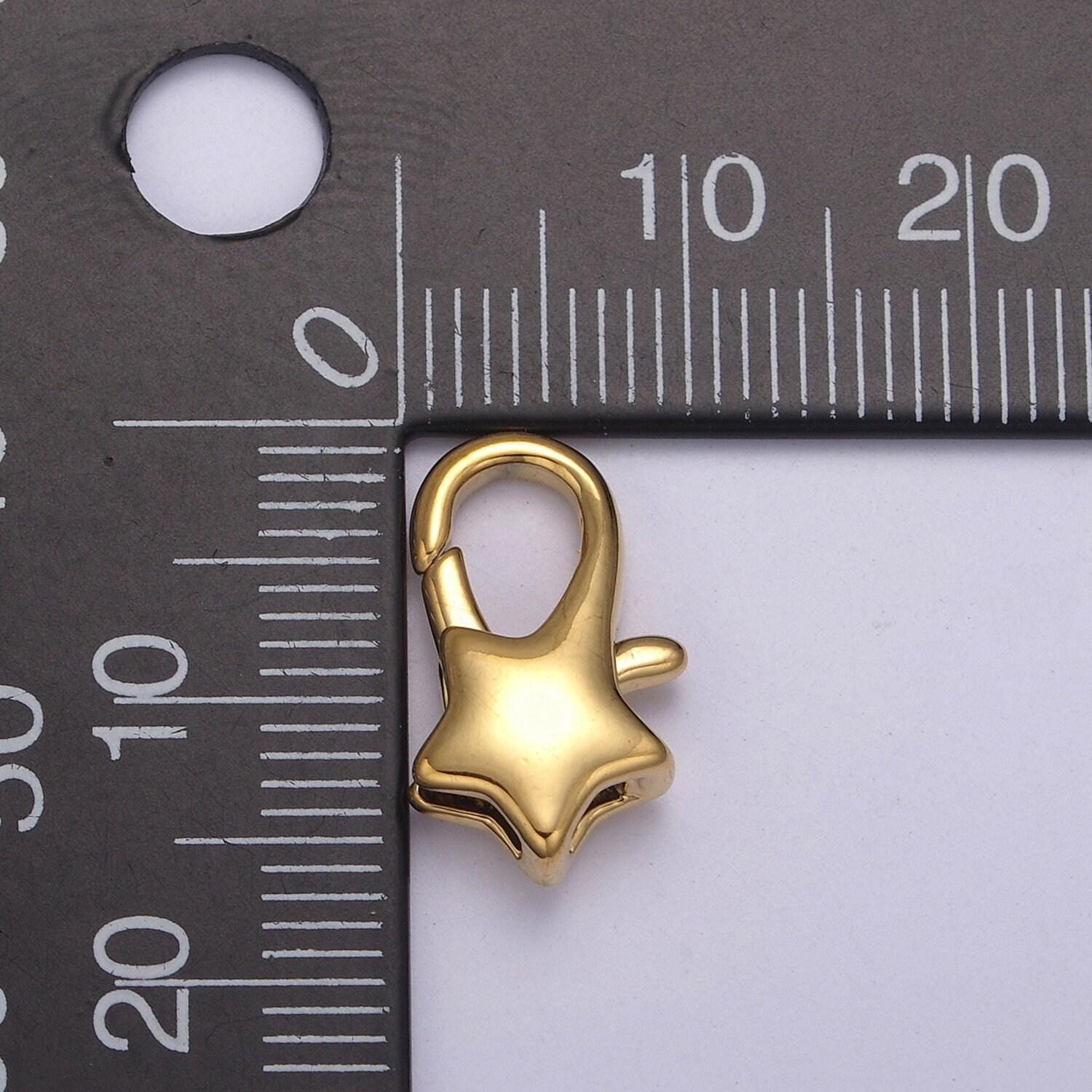 Gold filled star lobster clasp tiny star trigger clasp – celestial lobster claw for jewelry making supplies l-582 / l-590 / l-652 - l-655