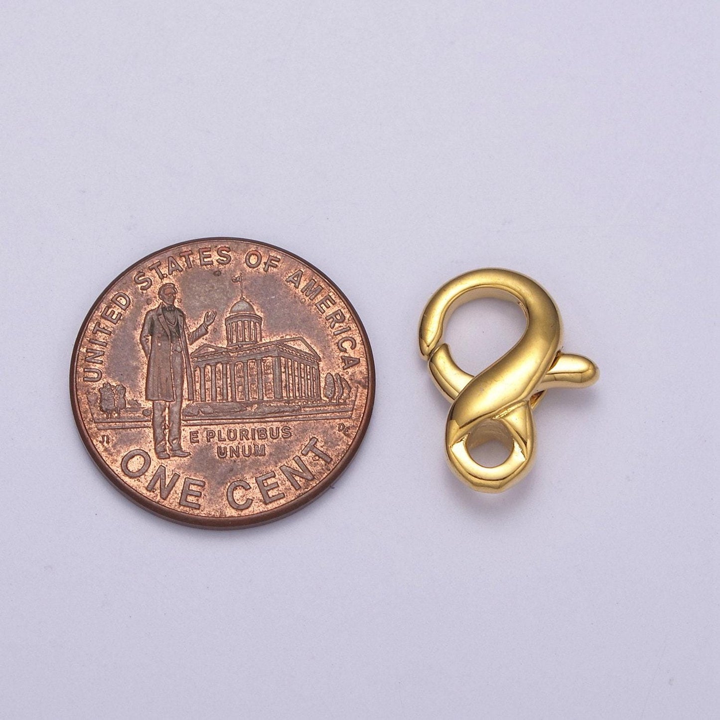 Gold / silver lobster claw clasp diy jewelry supply l-586 / l-587