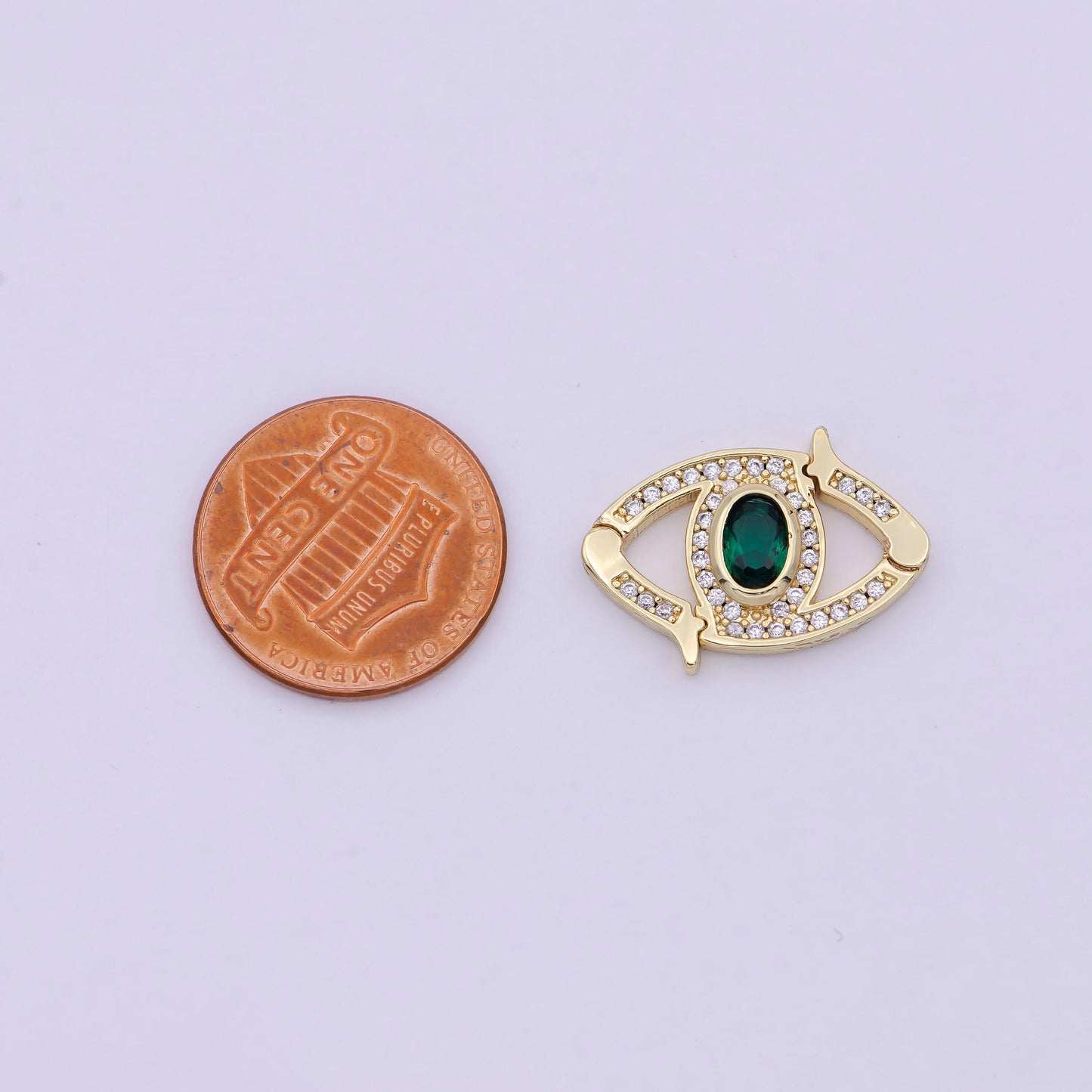 Mini 24k gold cz micro pave clasp evil eye lock clasp, interlock micro pave clasp fastener for bracelet necklace connector clasp l-566 l-567