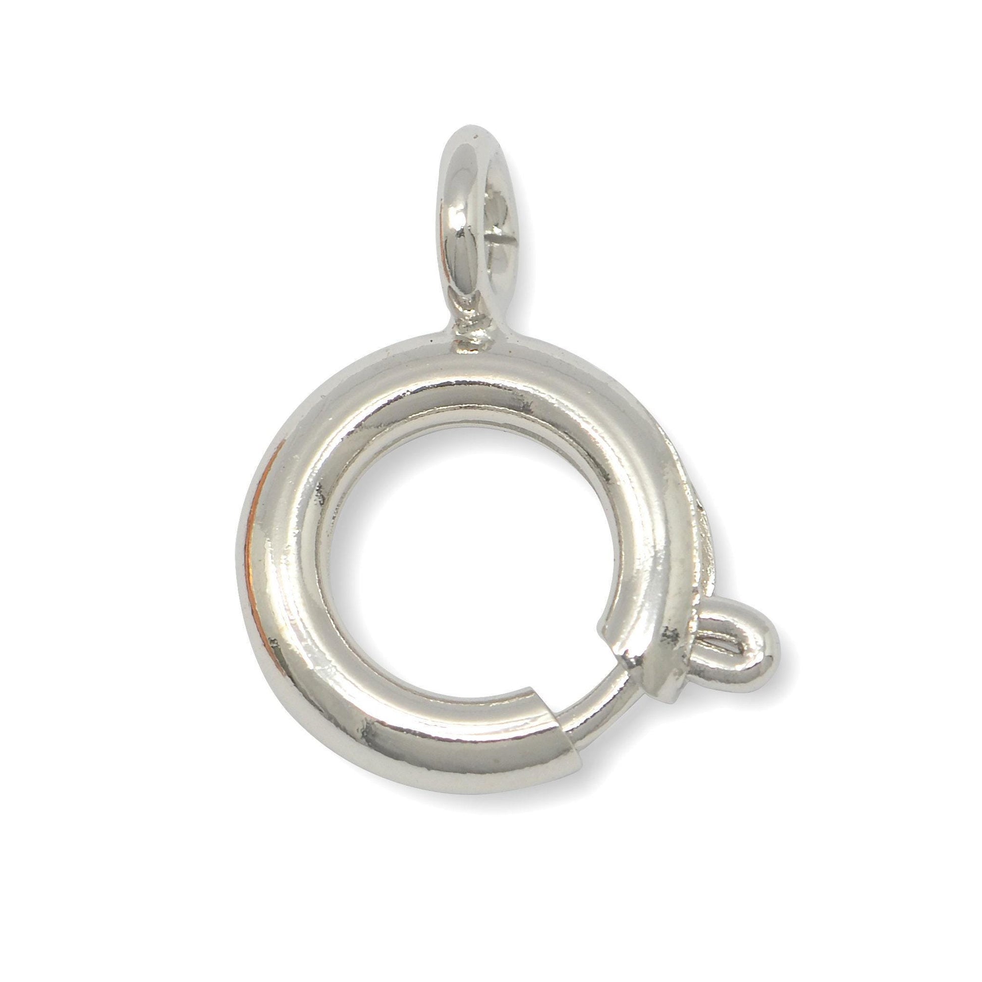 1pc 24k gold filled spring gate ring,12.5mm x 11mm round ring charm holder gold clasp for connector charm holder l-480 - l-482