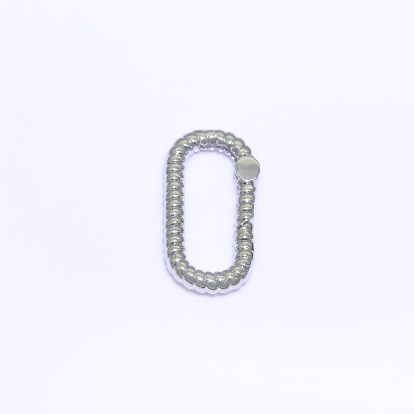 1x twisted gold spring gate ring, 18.8 mm marine rope push gate ring, charm holder clasp for connector bracelet end clasp rose gold silver