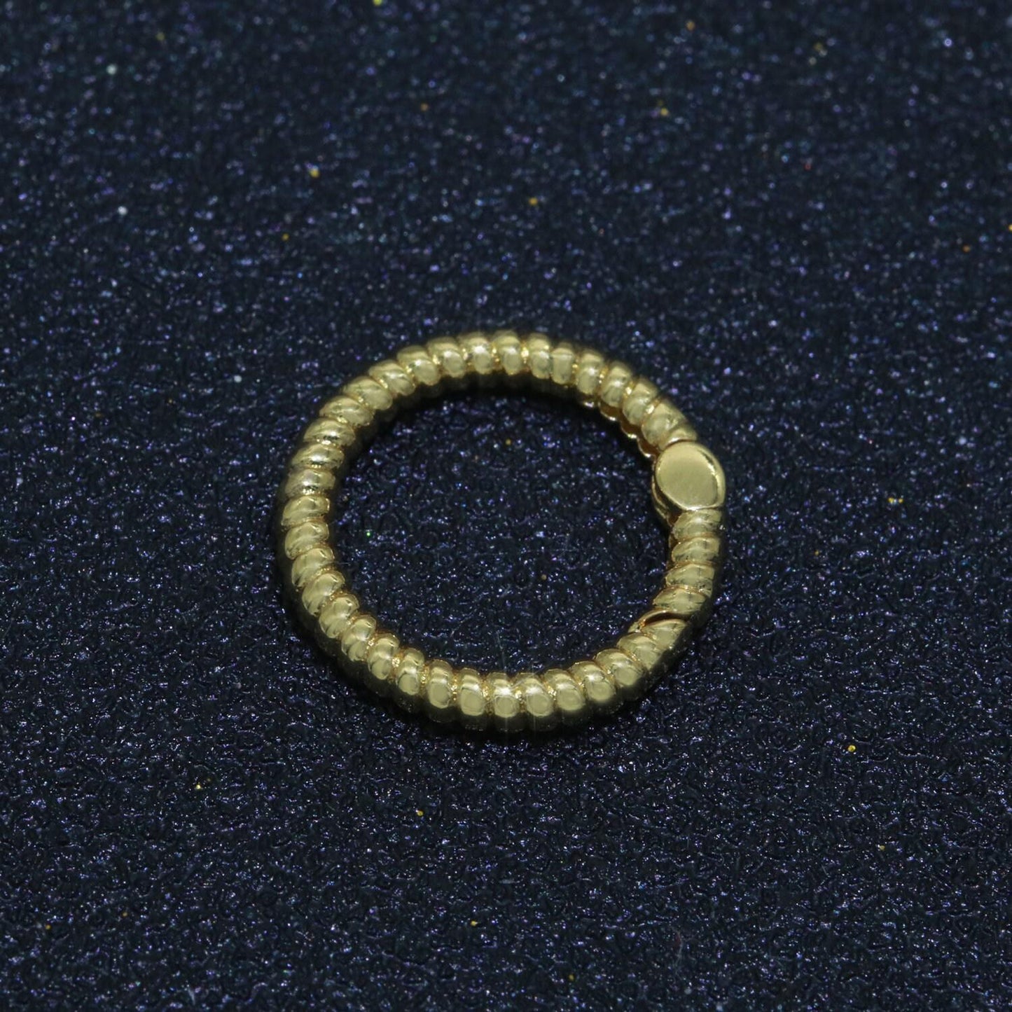 1x twisted gold spring gate ring, 16 mm marine rope push gate ring, charm holder clasp for connector bracelet end clasp rose gold silver