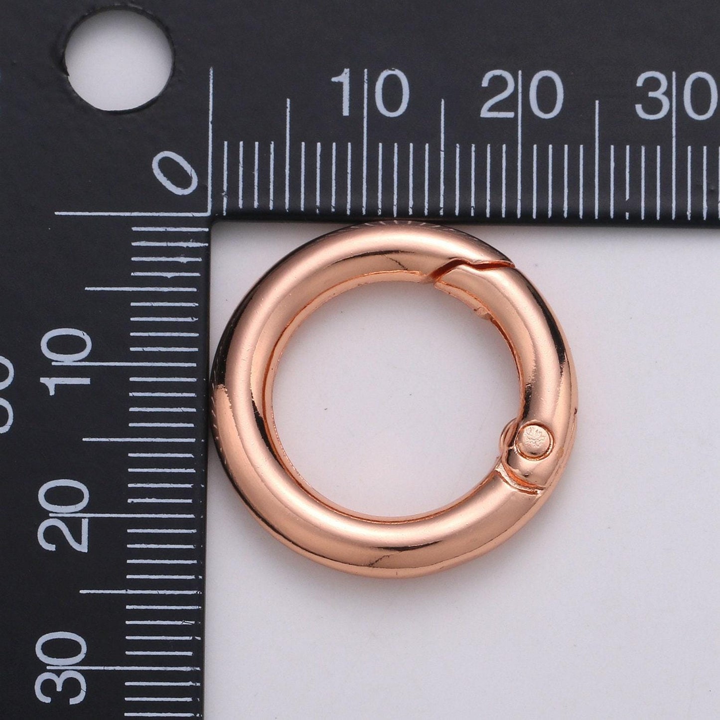 Gold spring gate ring,push gate ring, 24mm diameter ring charm holder rose gold black gun metal silver clasp connector charm holder l-36-l39