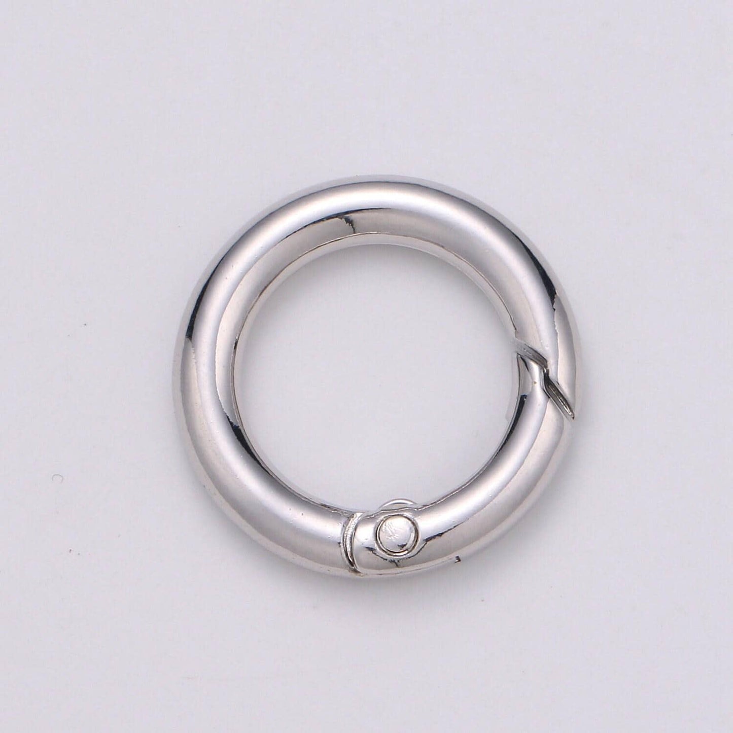 Gold spring gate ring,push gate ring, 24mm diameter ring charm holder rose gold black gun metal silver clasp connector charm holder l-36-l39
