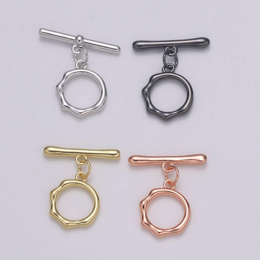 1pc toggle clasp with jump ring chose color-gold, rose gold black, silver ot clasp for jewelry making supply supp-1179