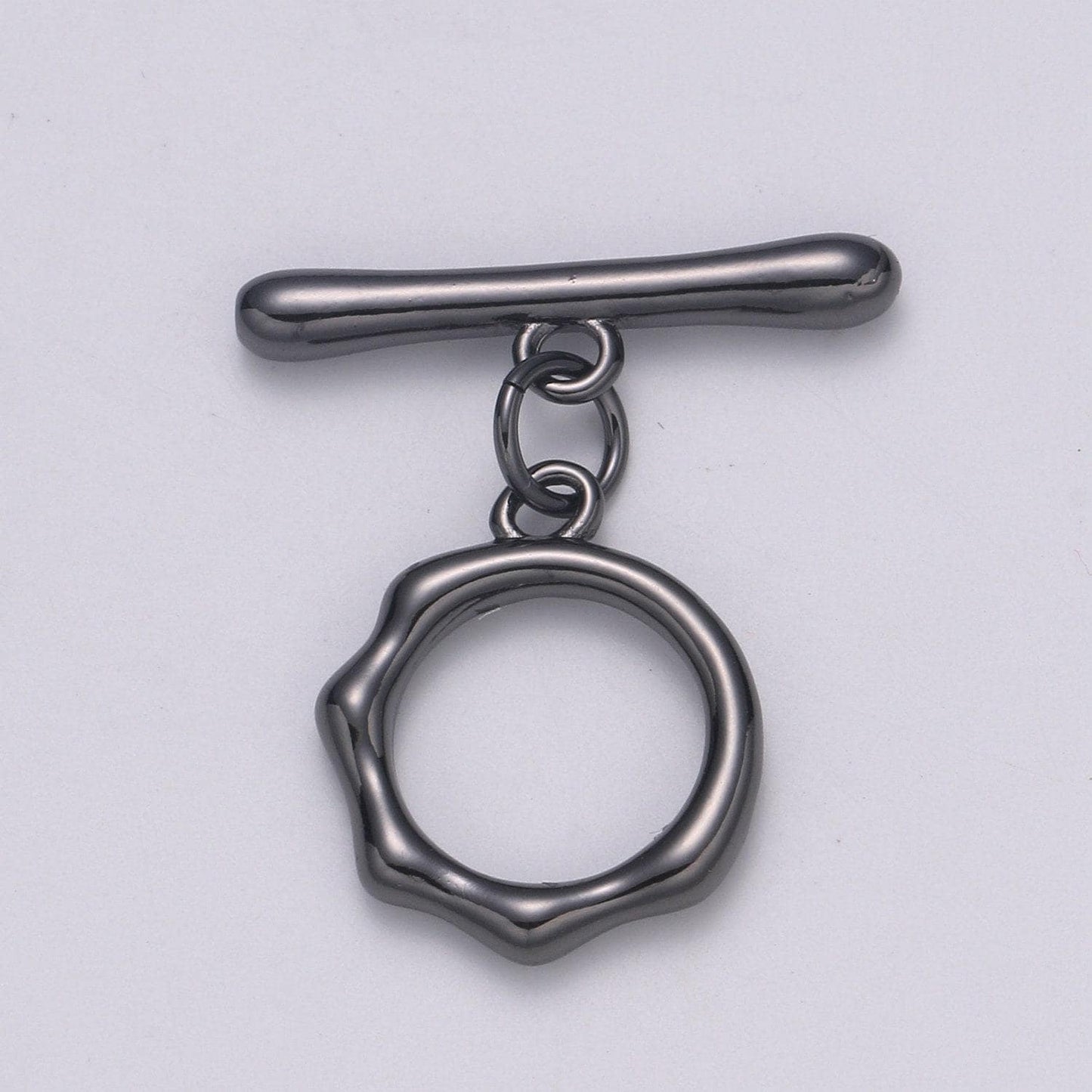 1pc toggle clasp with jump ring chose color-gold, rose gold black, silver ot clasp for jewelry making supply supp-1179