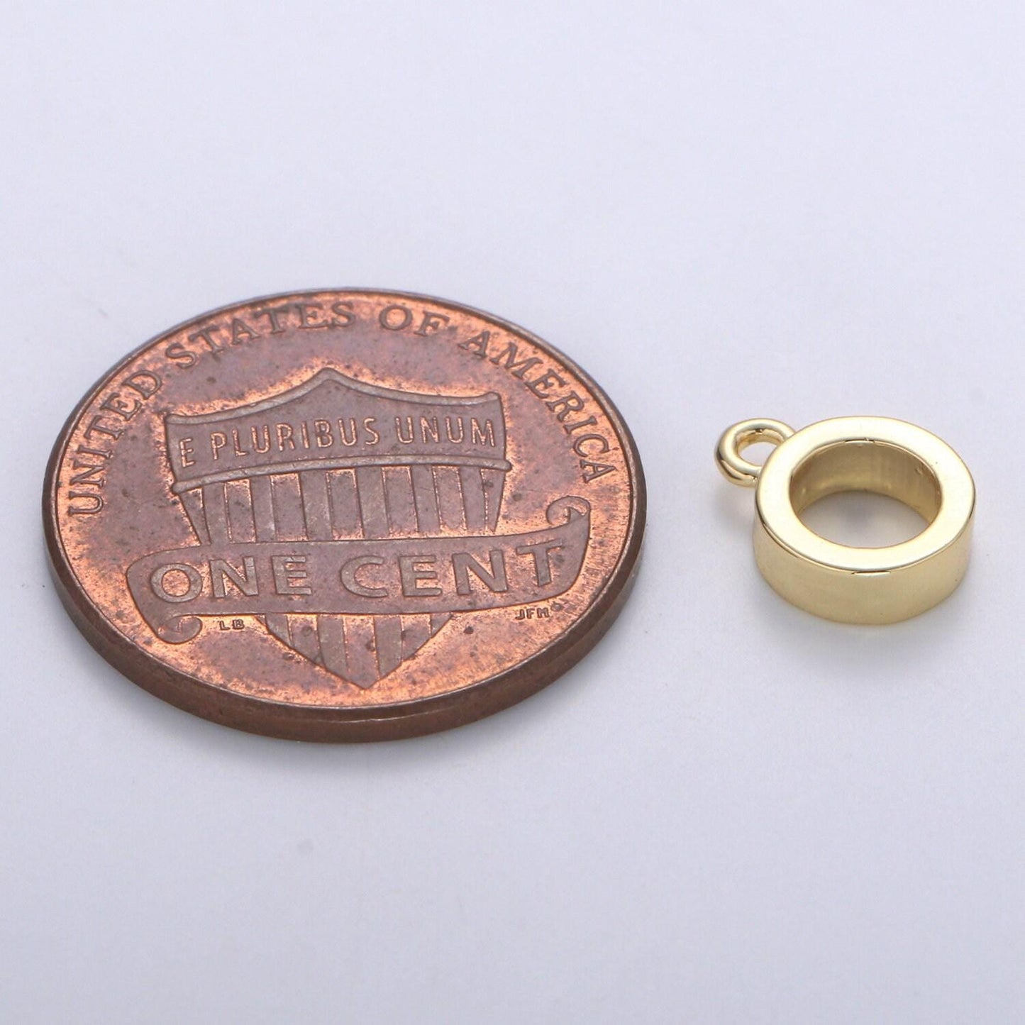 Gold 7mmx2.5mm (14 gauge) jump ring, small loop 2.8mmx0.8mm (20 gauge) gold connector jump rings jewelry making supplies, supp-1175, l-297