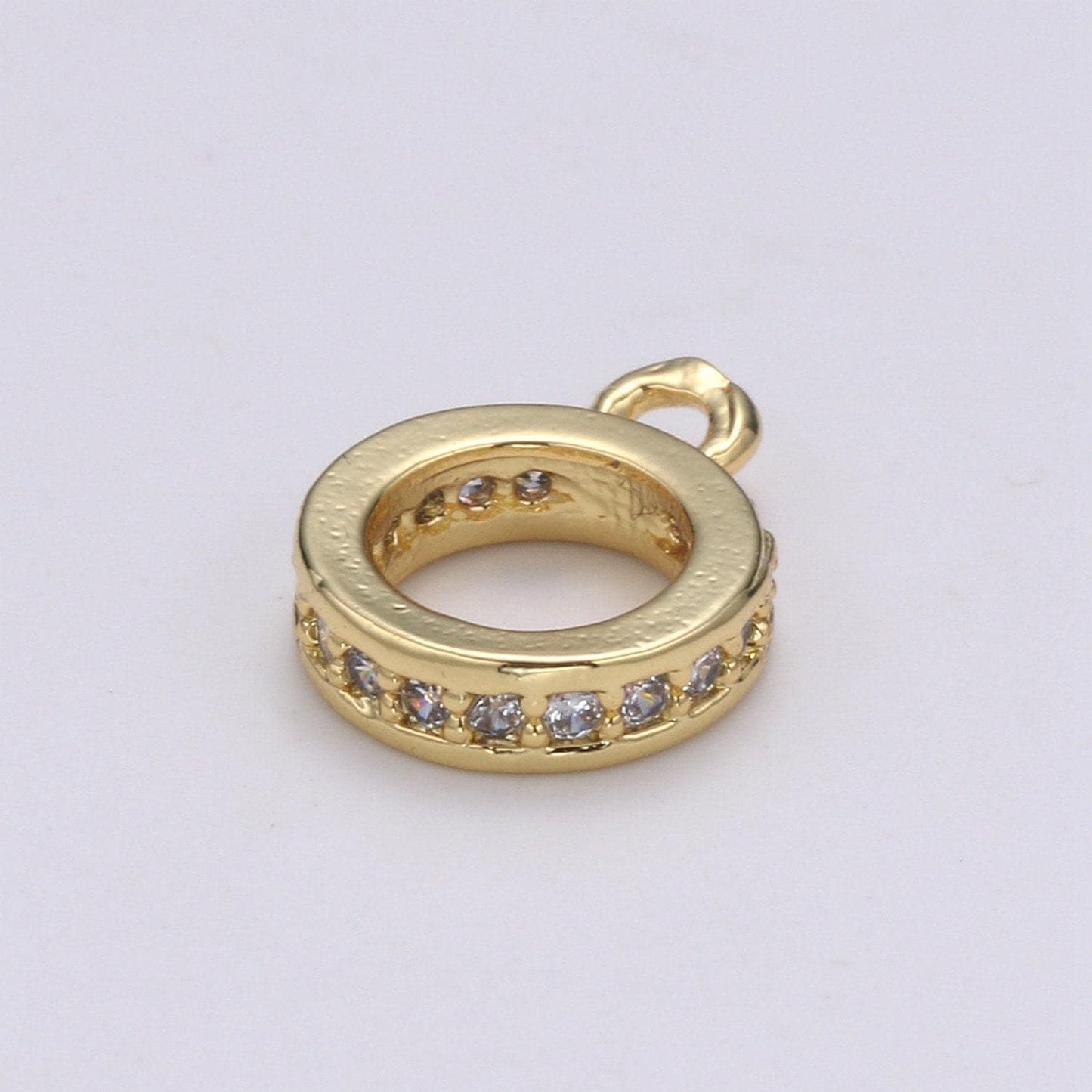 Gold 7.5mmx1.9mm (14 gauge) jump ring, small loop 2.7mmx0.8mm (20 gauge) gold connector jump rings jewelry making supplies, supp-1174,l-294