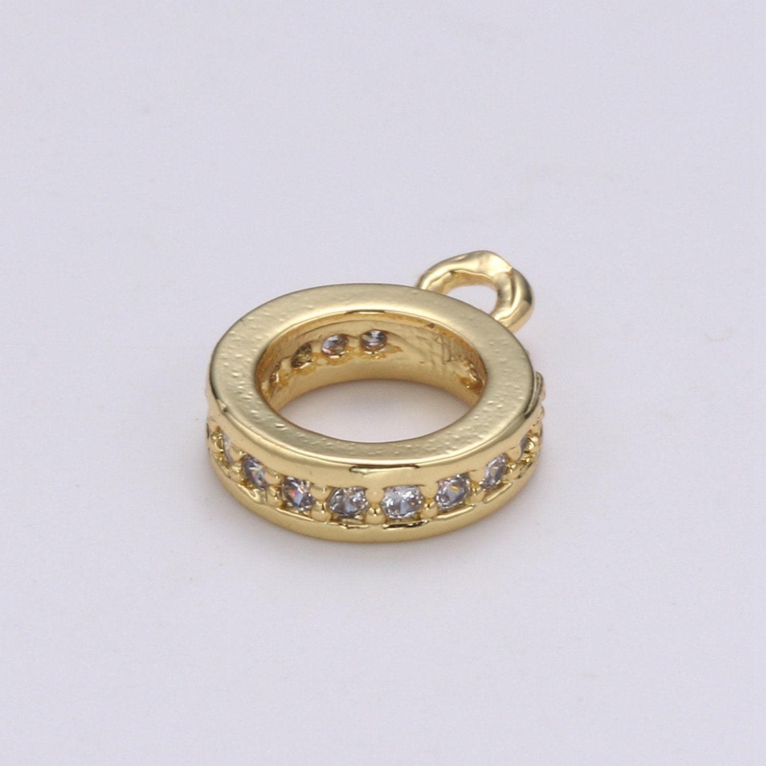 Gold 7.5mmx1.9mm (14 gauge) jump ring, small loop 2.7mmx0.8mm (20 gauge) gold connector jump rings jewelry making supplies, supp-1174,l-294