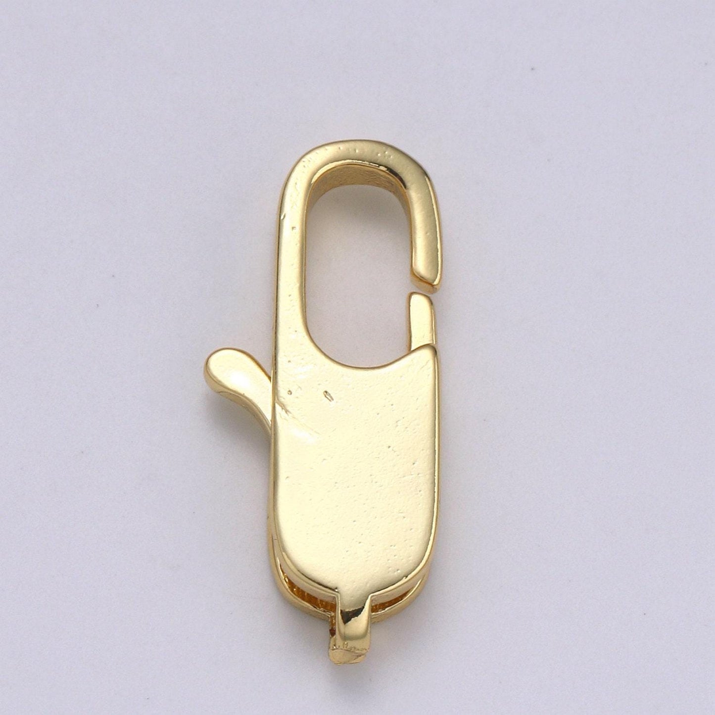 1pc wholesale lobster clasp 24k gold , rectangle lobster clasp for jewelry making, size option 20.3mmx8.8mm, supp-1113, l-177, k-224