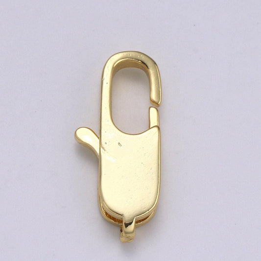 1pc wholesale lobster clasp 24k gold , rectangle lobster clasp for jewelry making, size option 20.3mmx8.8mm, supp-1113, l-177, k-224