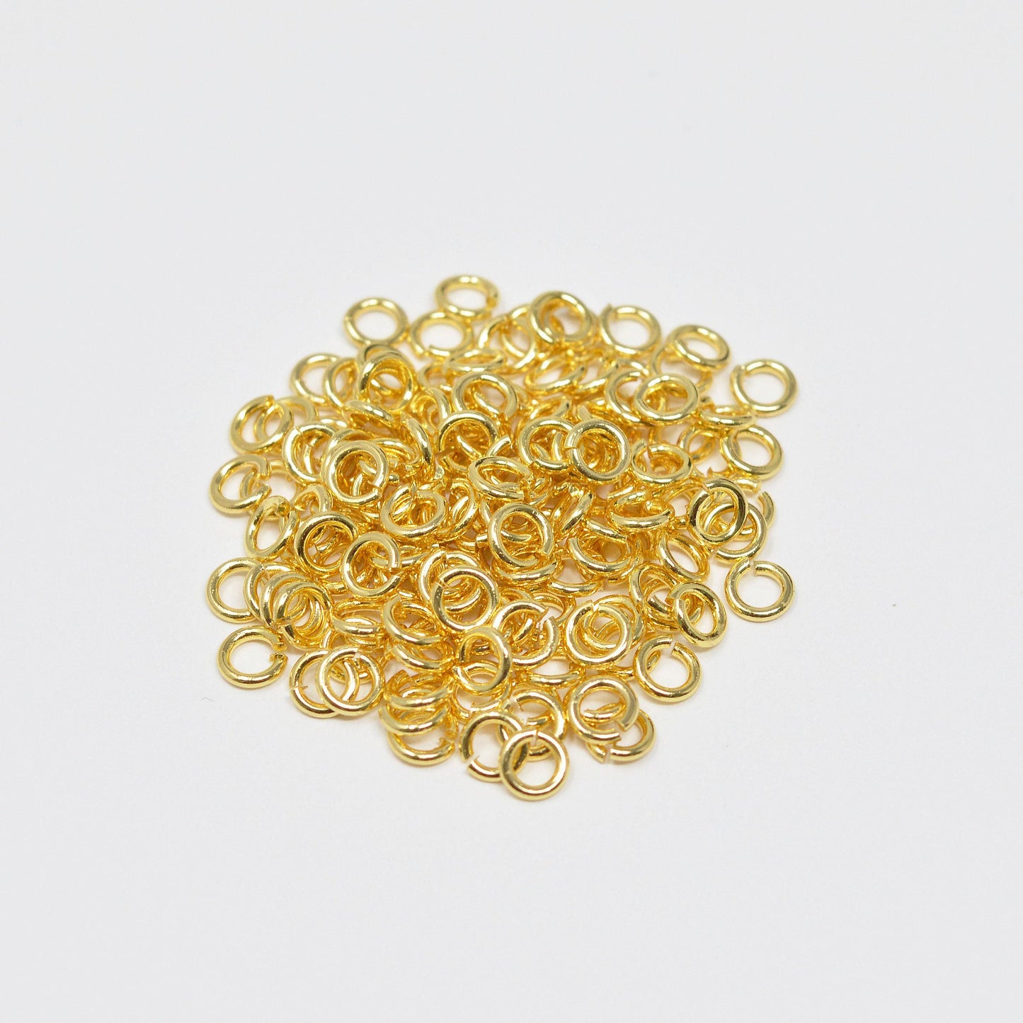 20 pcs satin gold 0.8mmx4mm (20 gauge) jump ring,gold connector open jump rings jewelry making supplies supp-1086