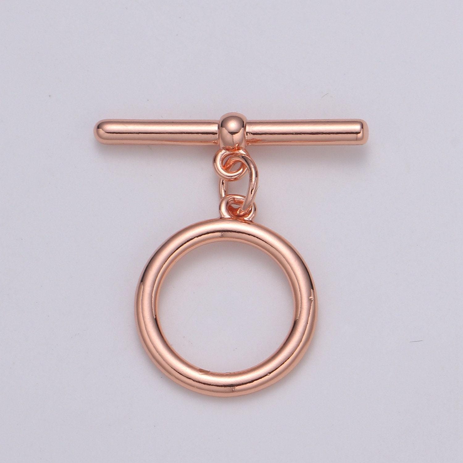 1x 24k gold toggle clasp with jump ring chose color-gold, rose gold black, silver ot clasp for jewelry making supply supp-1076, 1077,