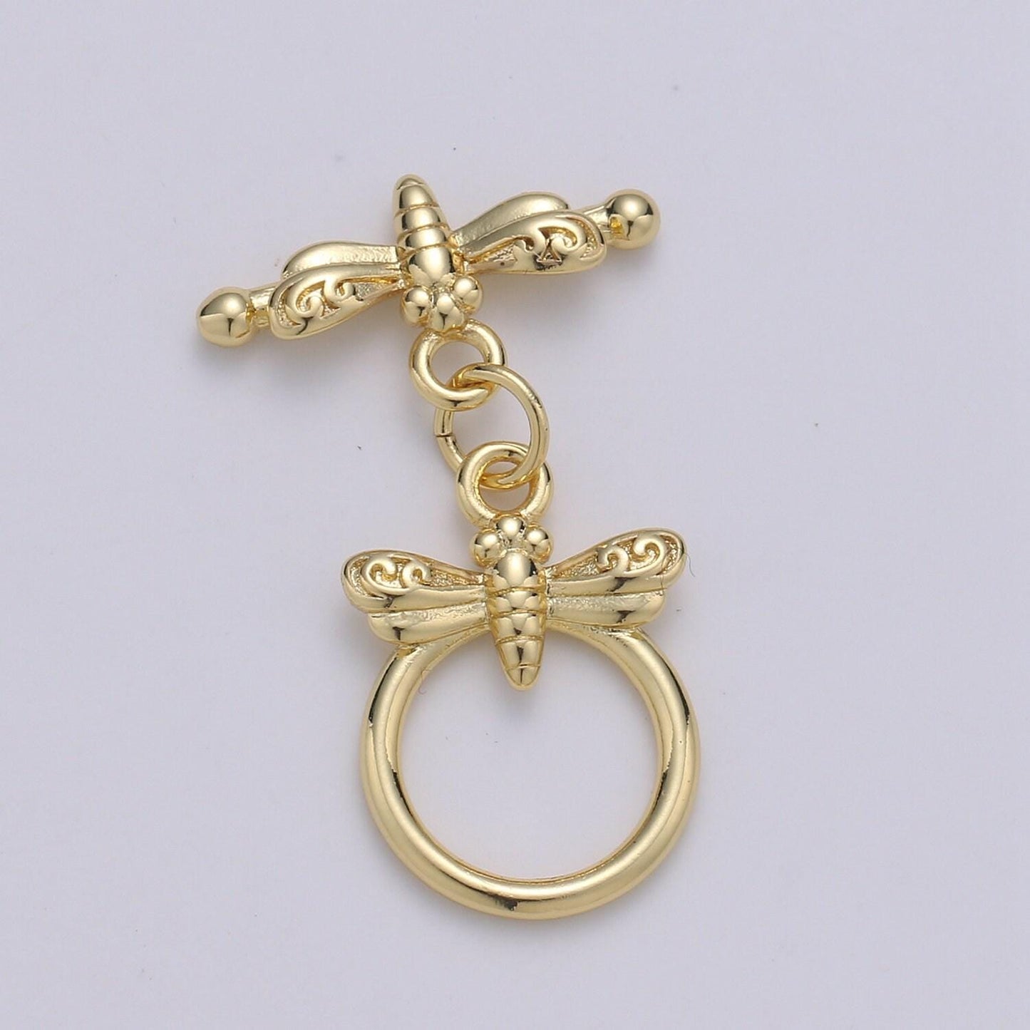 Wholesale gold toggle clasp, rose gold , black, silver bee toggle clasps fancy design ot clasp bulk supply for bracelet necklace component