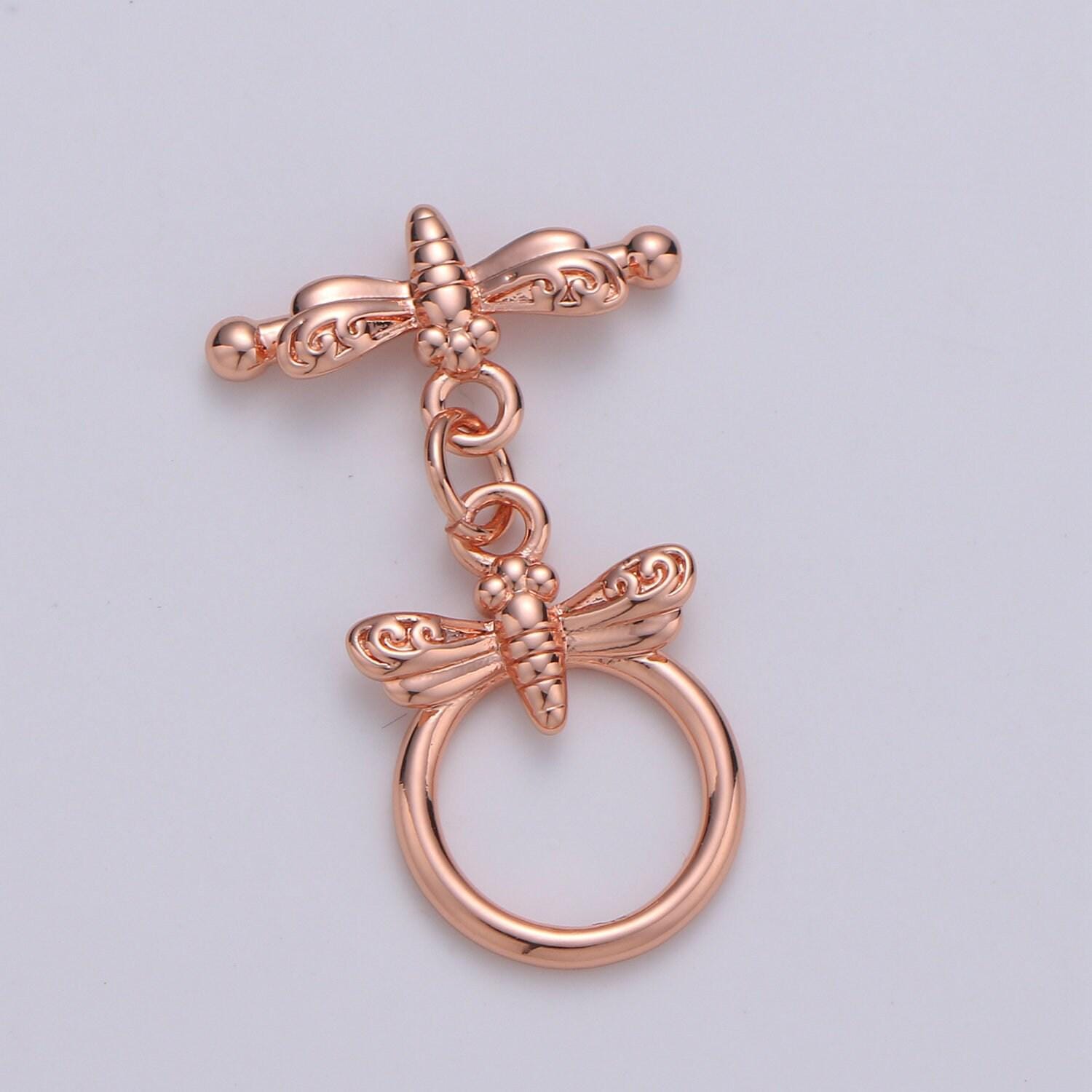 Wholesale gold toggle clasp, rose gold , black, silver bee toggle clasps fancy design ot clasp bulk supply for bracelet necklace component
