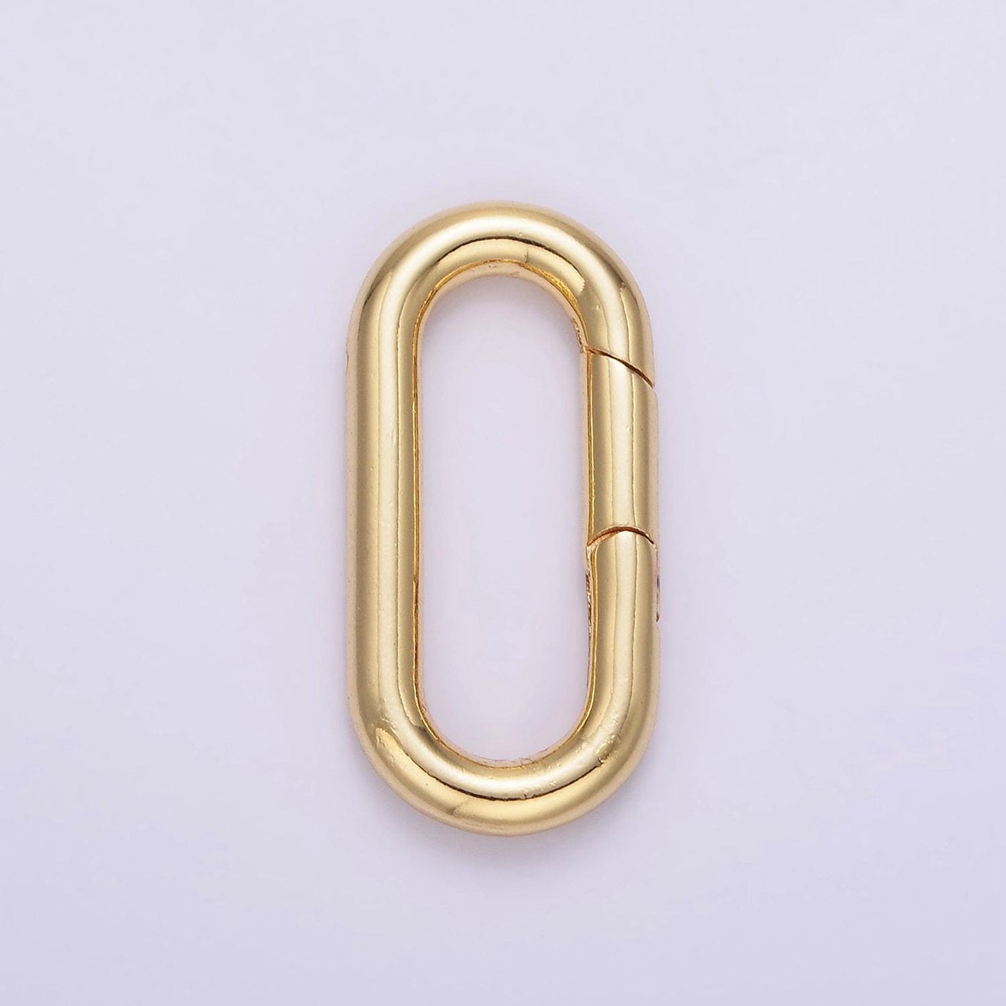 14k gold filled oval carabiner clasp buckle clasp carabiner push gate ring charm holder for diy jewelry making supply l080