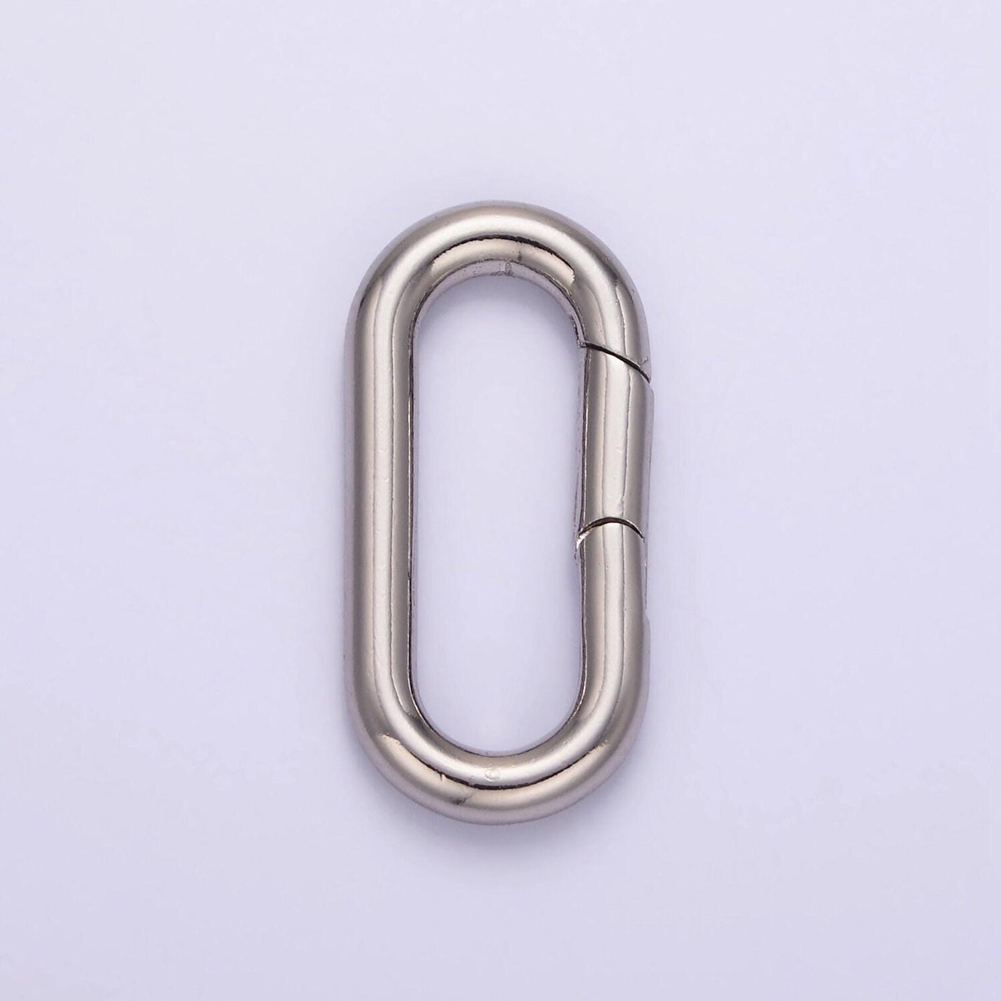 14k gold filled oval carabiner clasp buckle clasp carabiner push gate ring charm holder for diy jewelry making supply l080