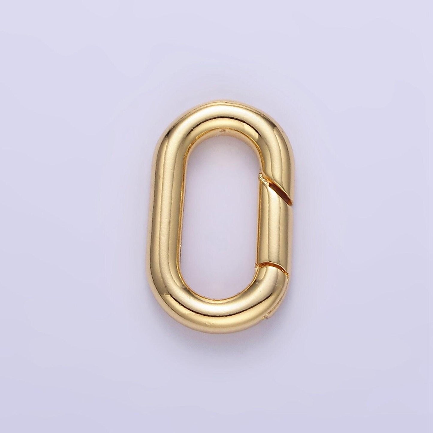 Mini gold oval spring gate ring clasp for jewelry necklace bracelet purse oval push gate snap hook for charm holder jewelry making carabiner