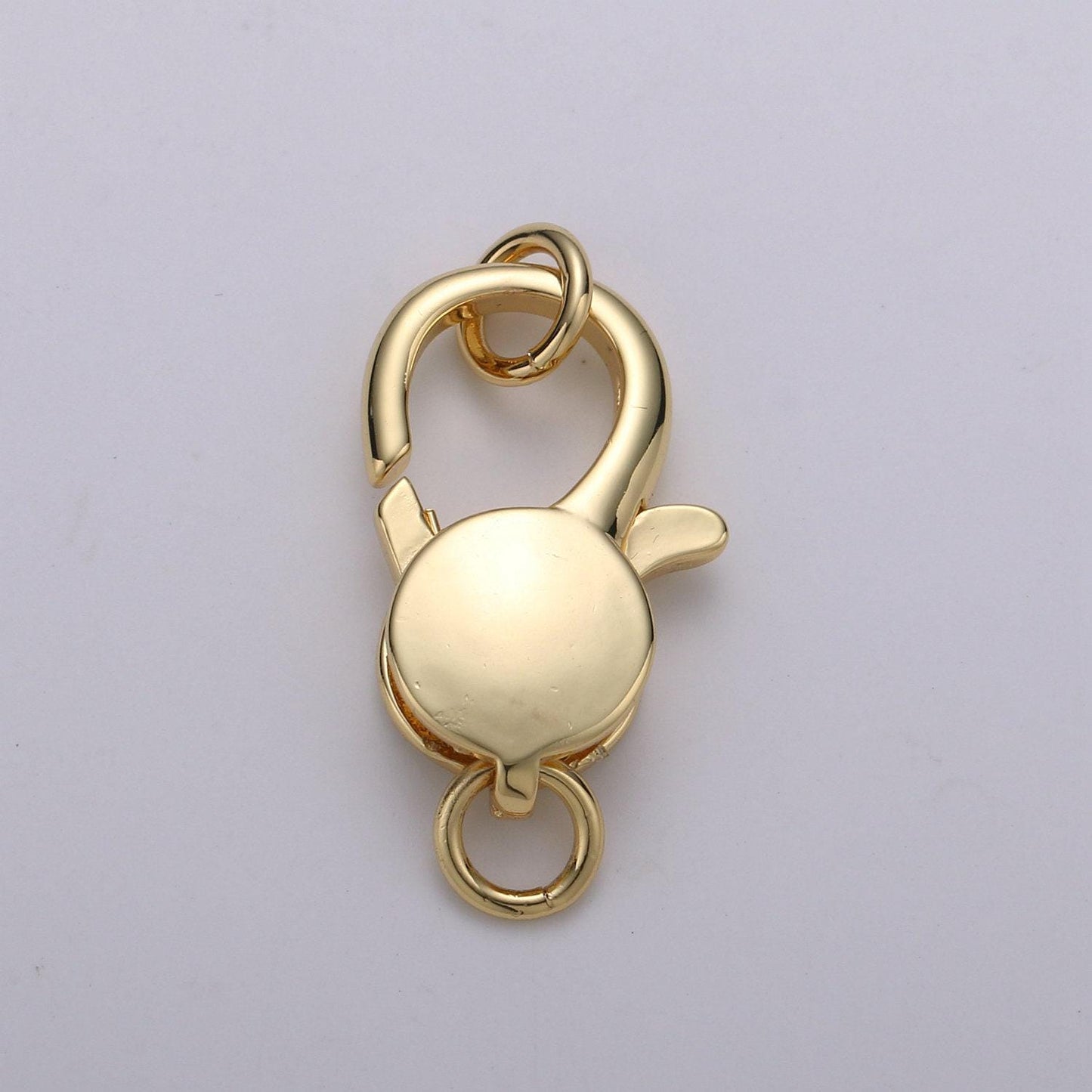 1pc wholesale lobster clasp 14k gold , lobster claw with jump ring for jewelry necklace bracelet anklet making, size 26mmx13mm,k-835,k-836