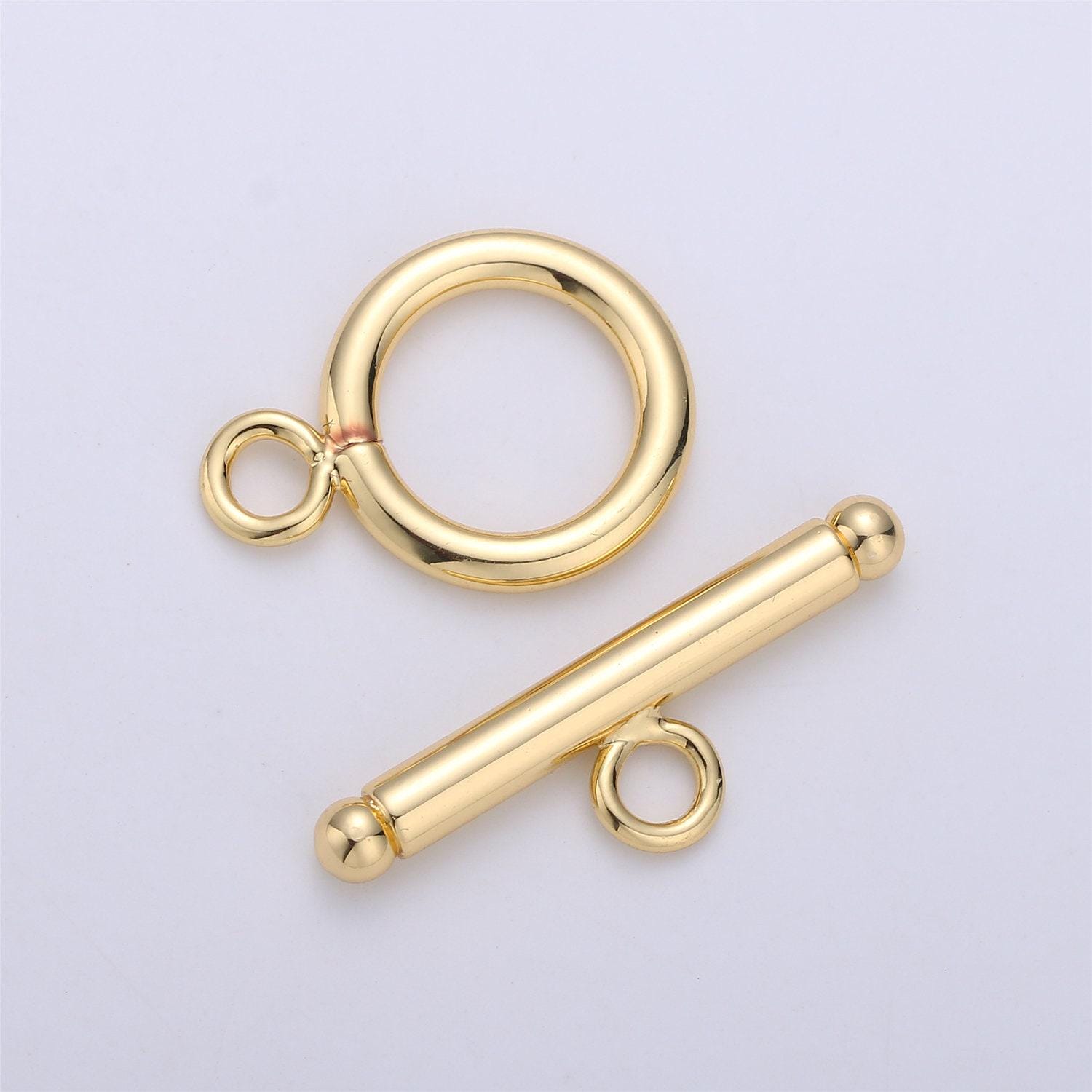 1 set 14mm gold toggle clasp, silver, rose gold, black ot clasp for bracelet necklace k-175