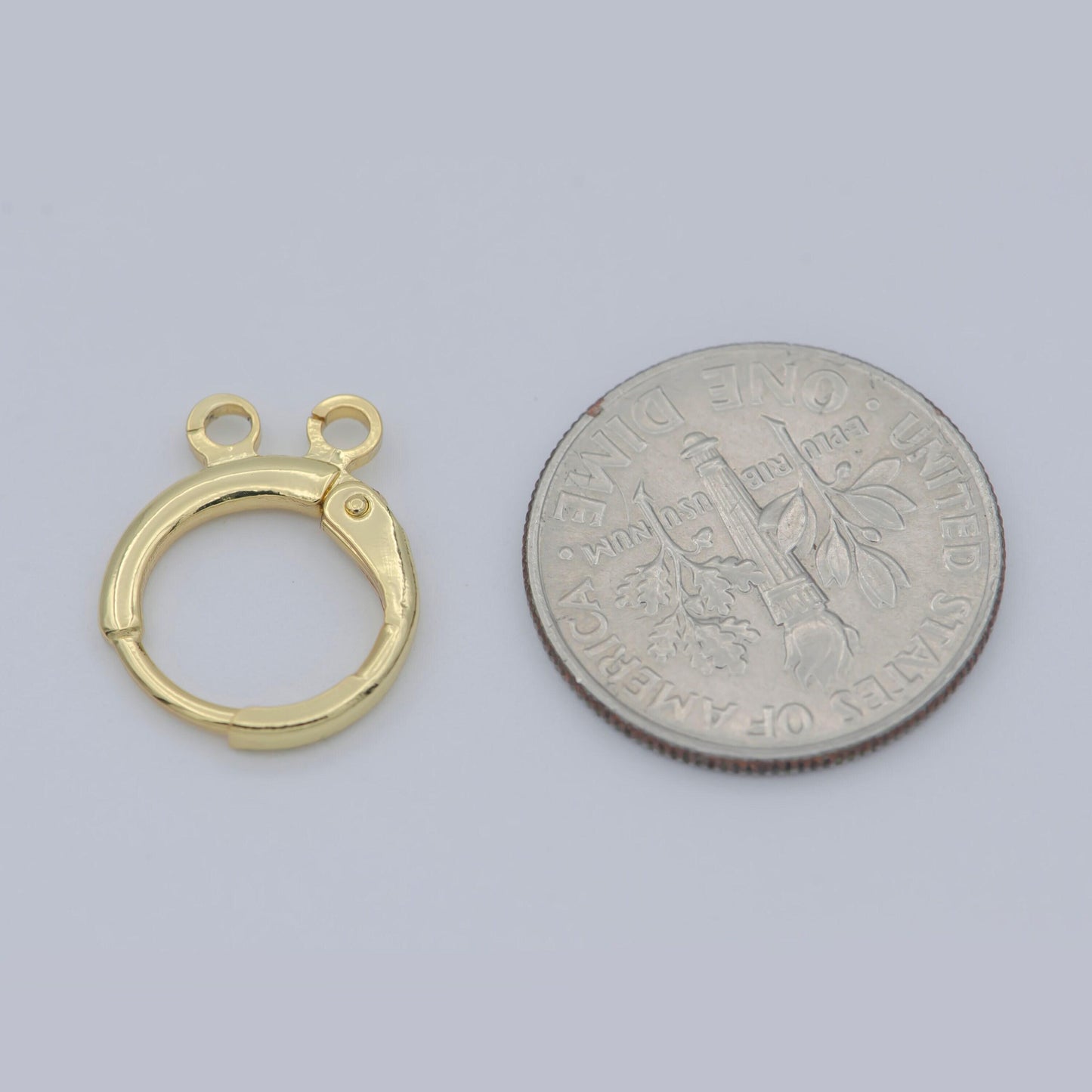 1pair gold hoop earring thin hoop earring supplies with open link for charm chandelier ring 3,4,5 holes for diy earring jewelry supp 1135