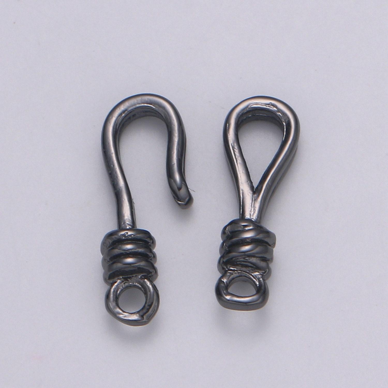 1pair eye and hook gold toggle clasp chose color-gold, rose gold black, silver hook clasp for jewelry making supply supp-1136