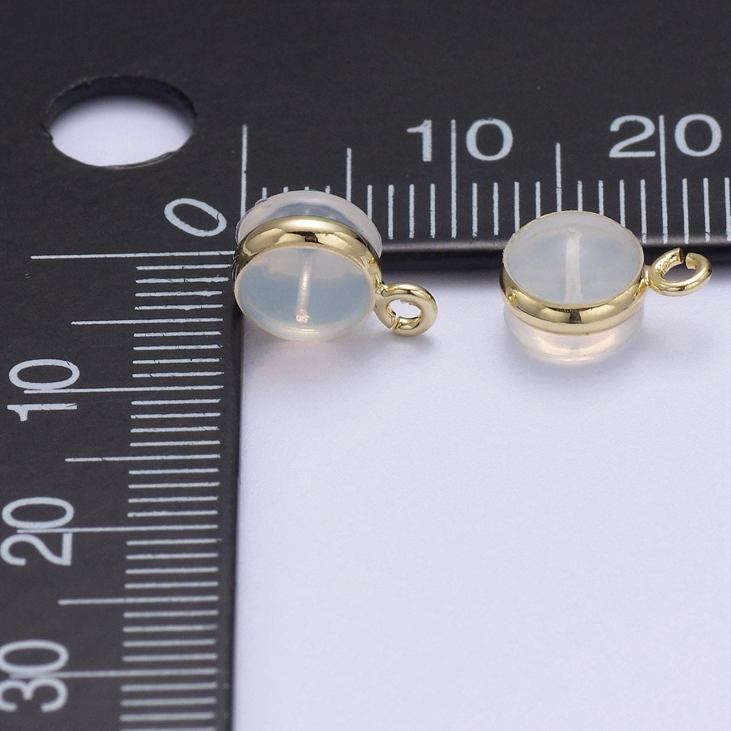 10 pair soft silicone earring backs for studs gold rubber earring backs w/ open link hypoallergenic safety plastic for jewelry making