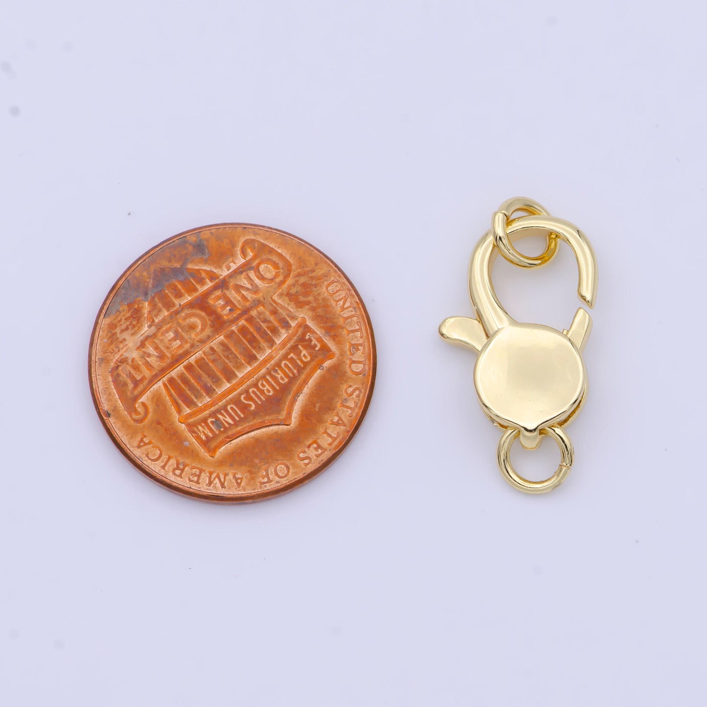 1pc wholesale lobster clasp, lobster claw with jump ring for jewelry necklace bracelet anklet making, size 15.7mmx10.2mm, k-290