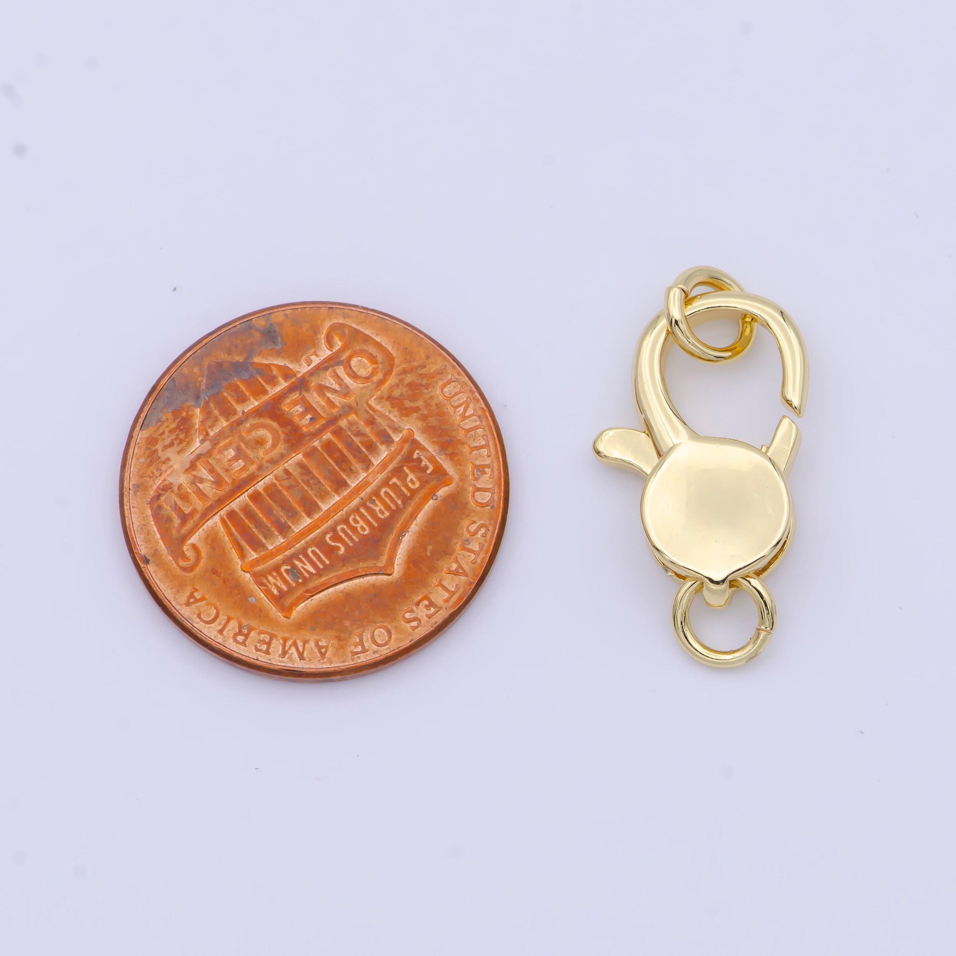1pc wholesale lobster clasp, lobster claw with jump ring for jewelry necklace bracelet anklet making, size 15.7mmx10.2mm, k-290
