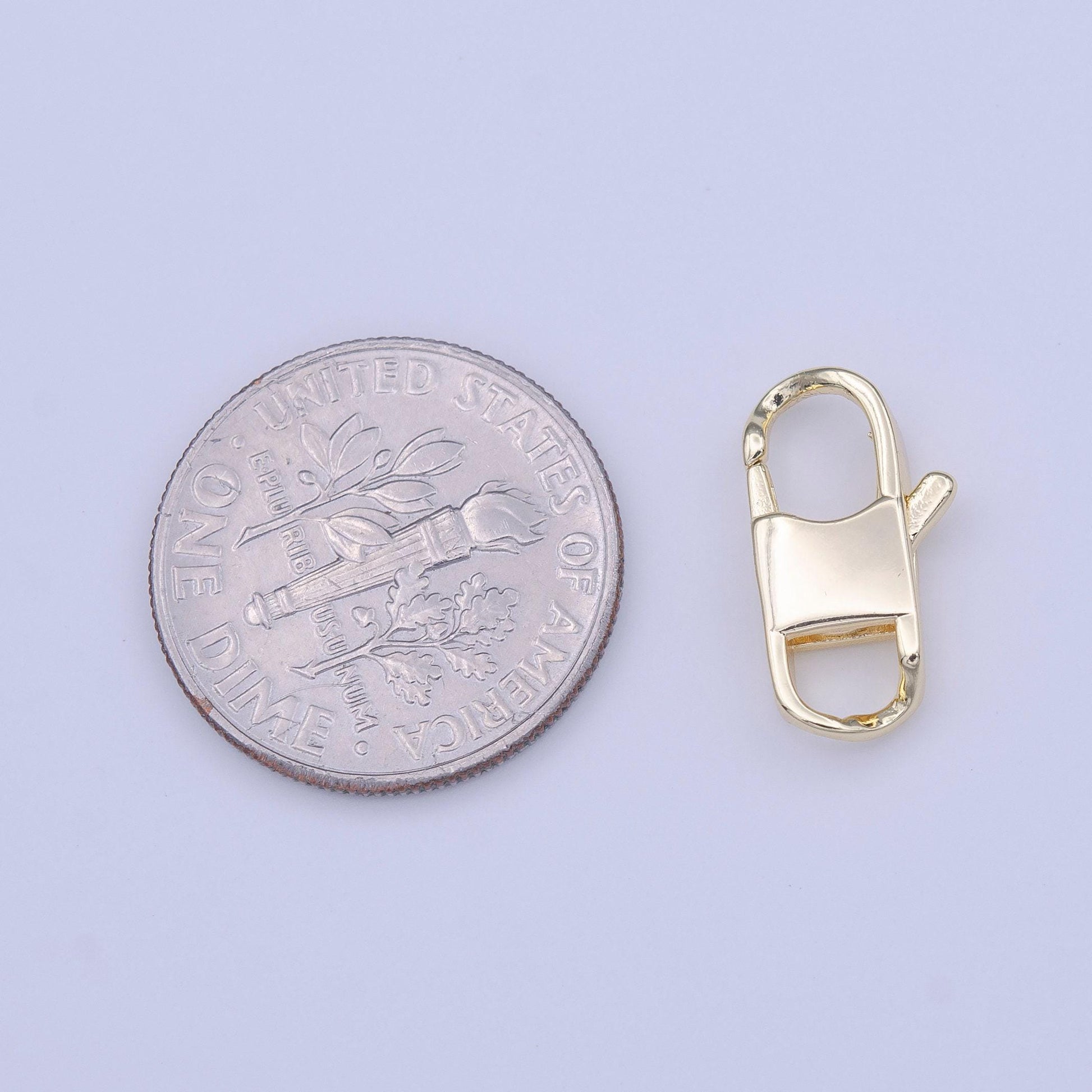 1pc wholesale lobster clasp small rectangle lobster clasp for jewelry making 14.5 x 7.7mm end clasp for bracelet necklace component k268