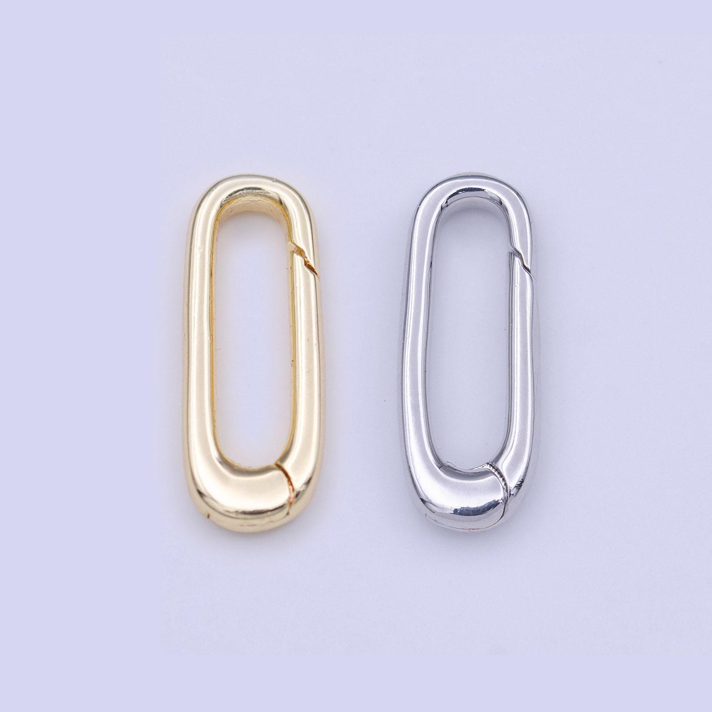Spring gate clasp brass , oval gate push clasp, spring gate oval. spring clasp charm holding link connector for necklace bracelet clasp k242