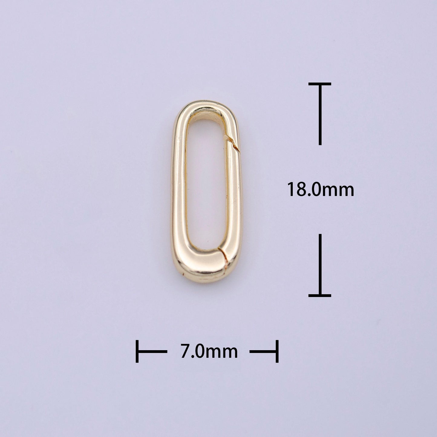Spring gate clasp brass , oval gate push clasp, spring gate oval. spring clasp charm holding link connector for necklace bracelet clasp k242