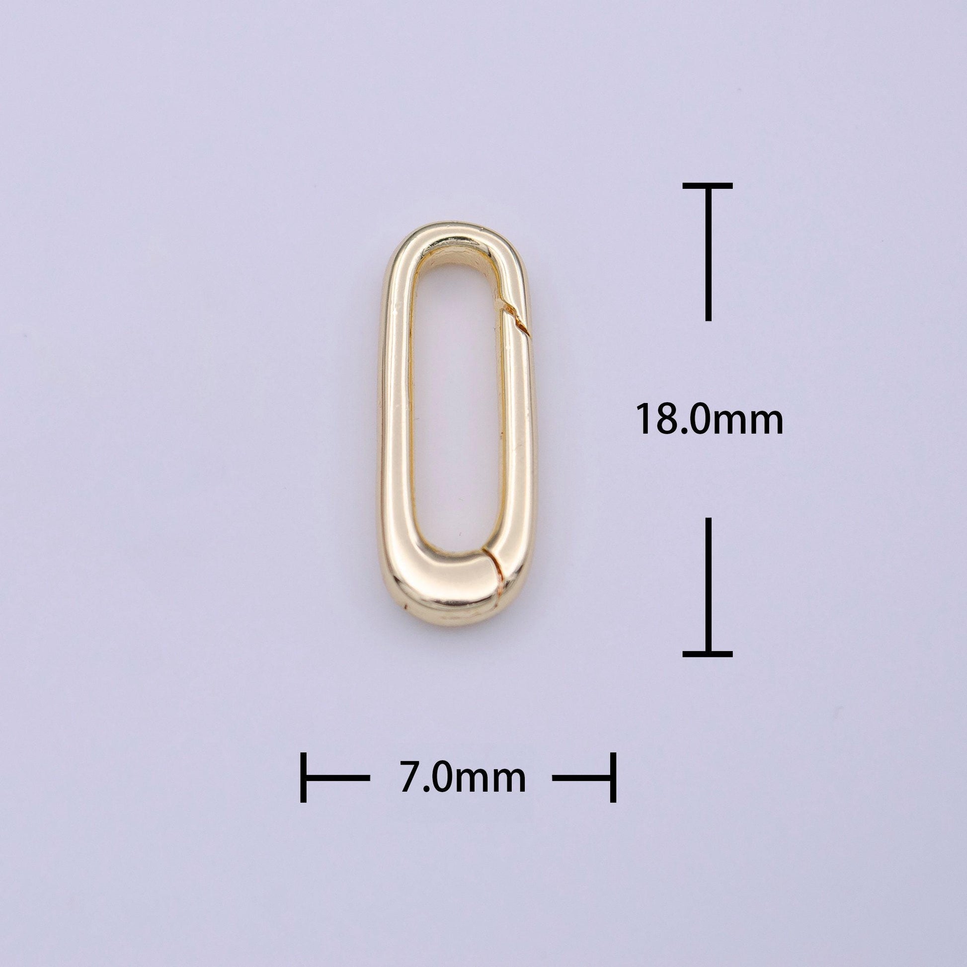 Spring gate clasp brass , oval gate push clasp, spring gate oval. spring clasp charm holding link connector for necklace bracelet clasp k242
