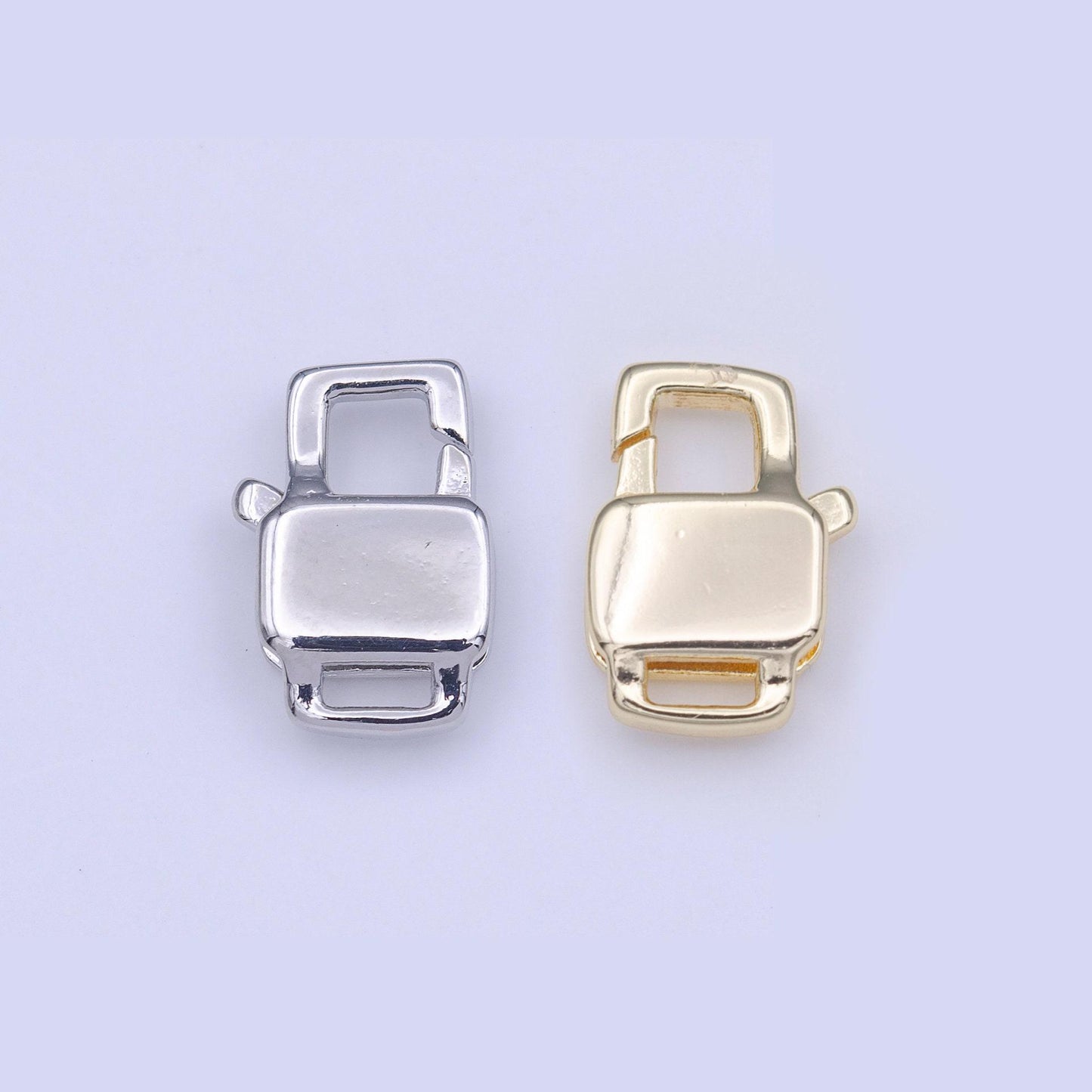 Mini square lobster clasp, jewelry clasp for bracelet necklace end clasp gold finding for jewelry making supplies k261
