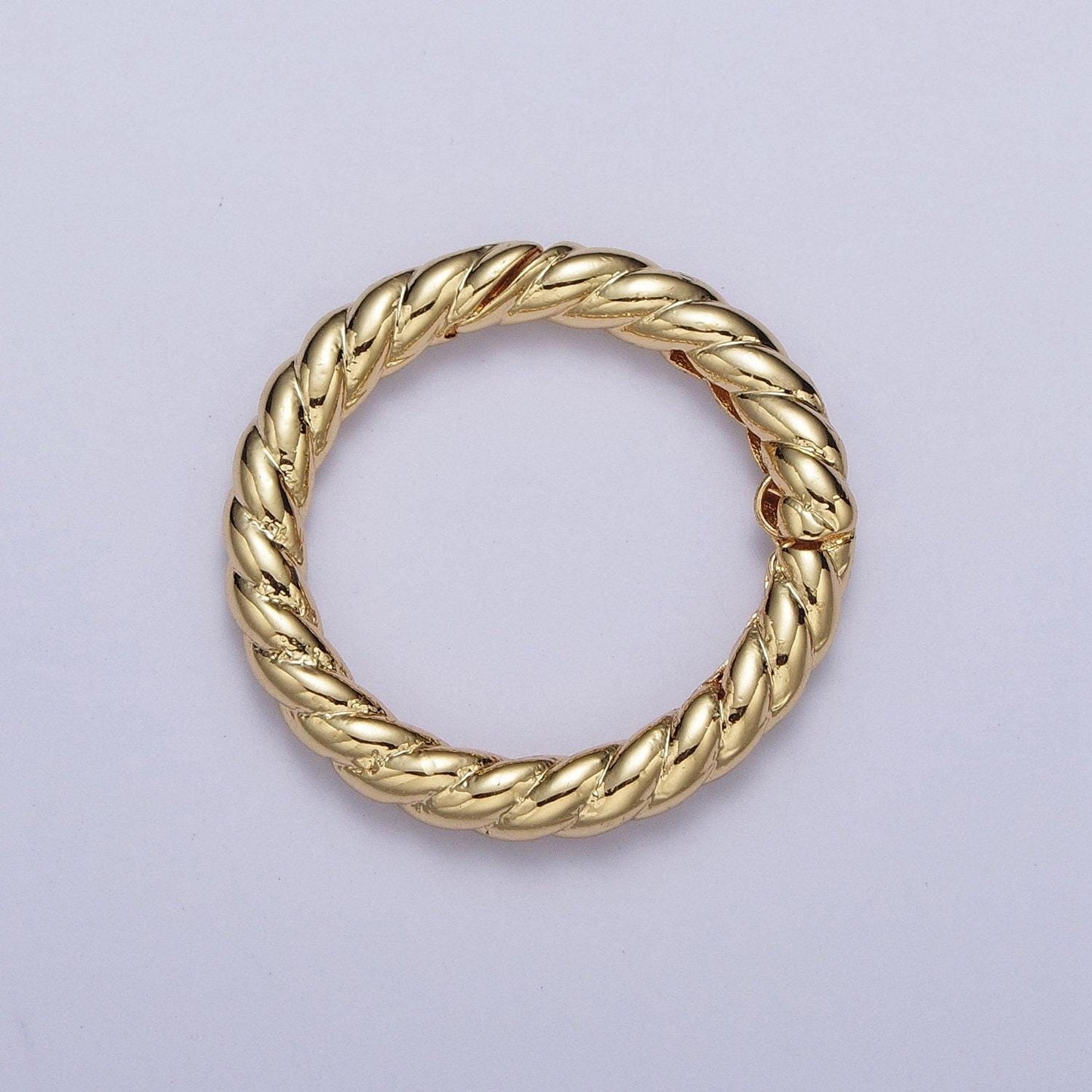1 pc twisted gold spring gate ring 22mm marine rope push gate ring, charm holder clasp for connector, wristlet holder k-128 k-240