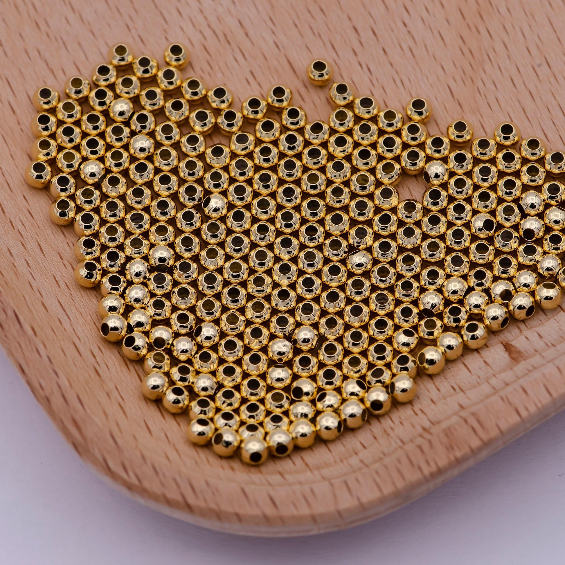 10 gr per pack | beads 1.5mm, 2mm, 2.5mm (gold or silver), 3mm, 4mm, gold spacer beads jewelry making supplies | leo-1285 k-206 l-615
