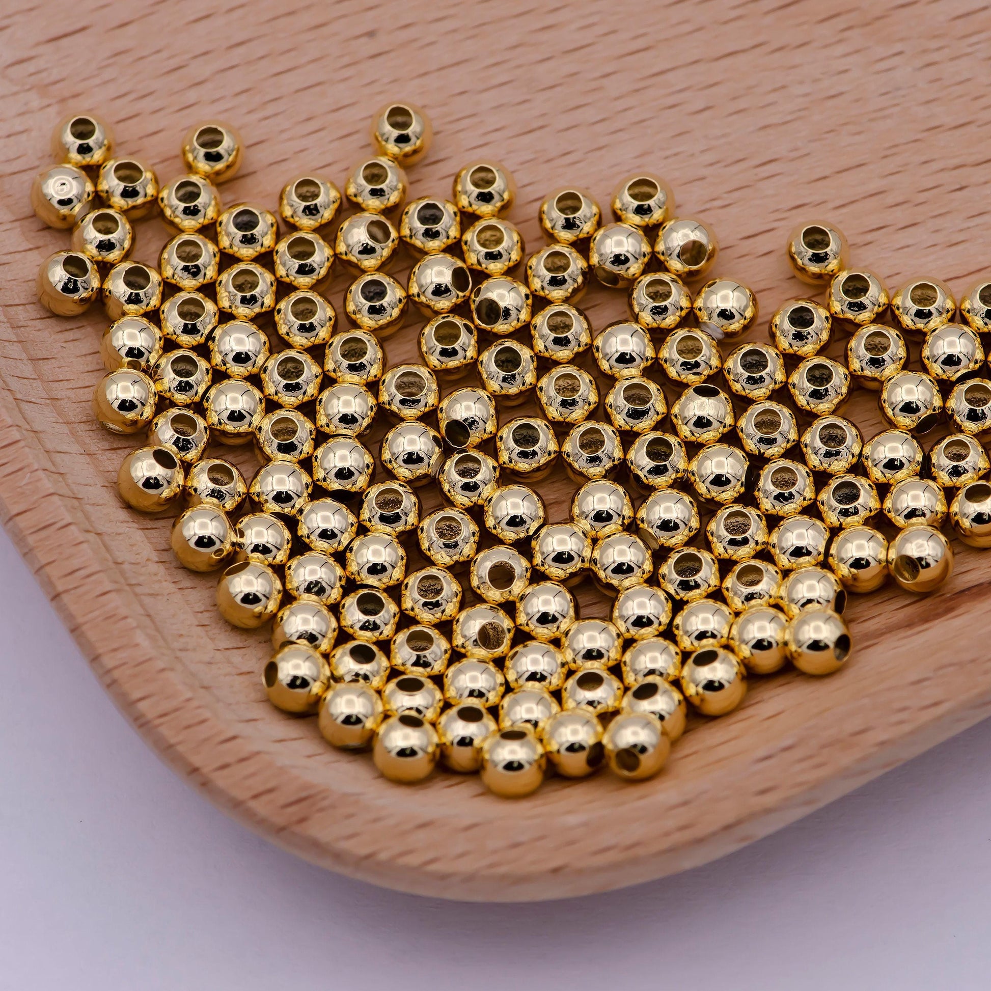 10 gr per pack | beads 1.5mm, 2mm, 2.5mm (gold or silver), 3mm, 4mm, gold spacer beads jewelry making supplies | leo-1285 k-206 l-615