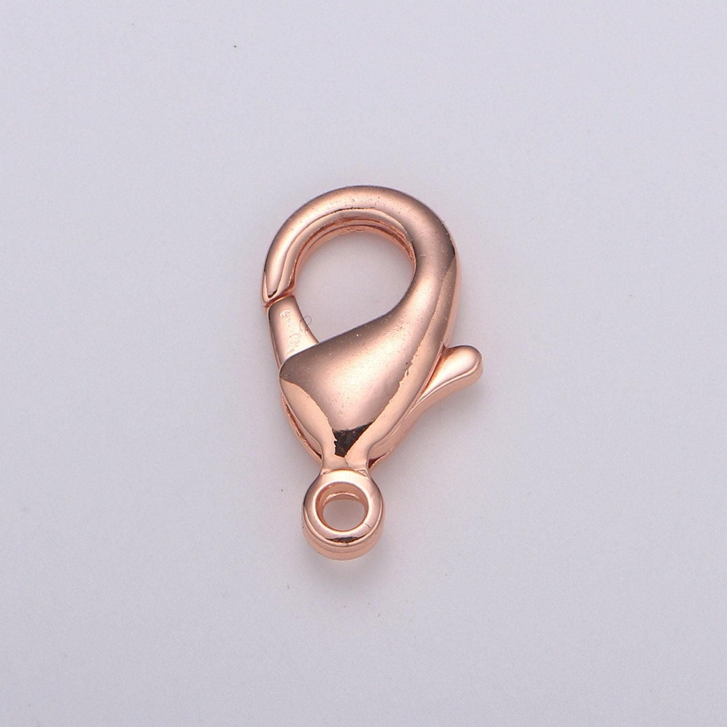 Wholesale gold lobster clasp supplies kit for jewelry making necklace bracelet anklet in black, rose gold, silver, gold 15*9mm