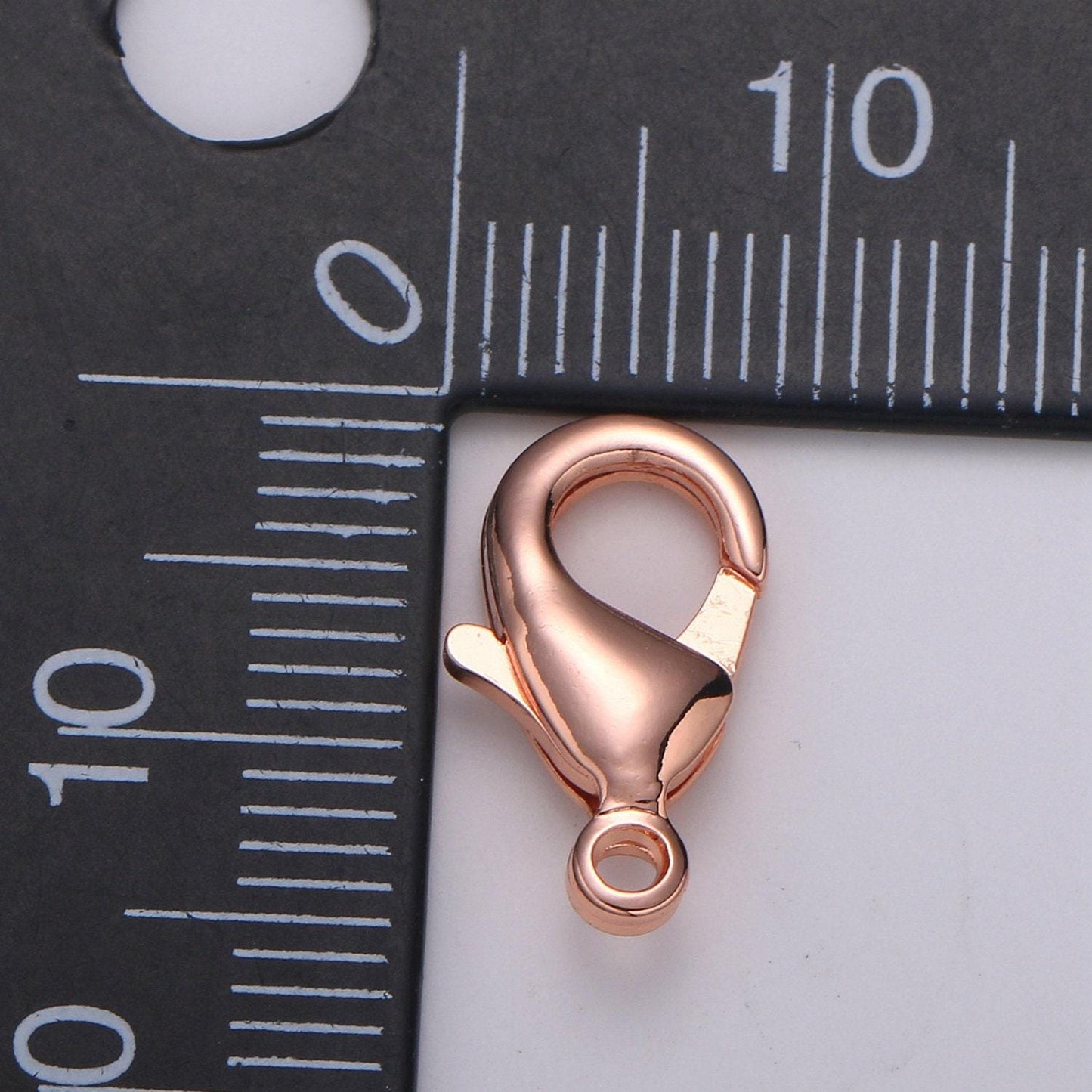 Wholesale gold lobster clasp supplies kit for jewelry making necklace bracelet anklet in black, rose gold, silver, gold 15*9mm